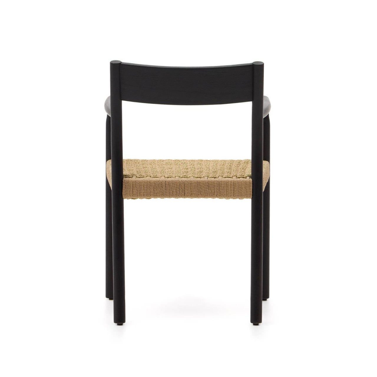 Scaun dining negru din lemn Yalia Kave Home