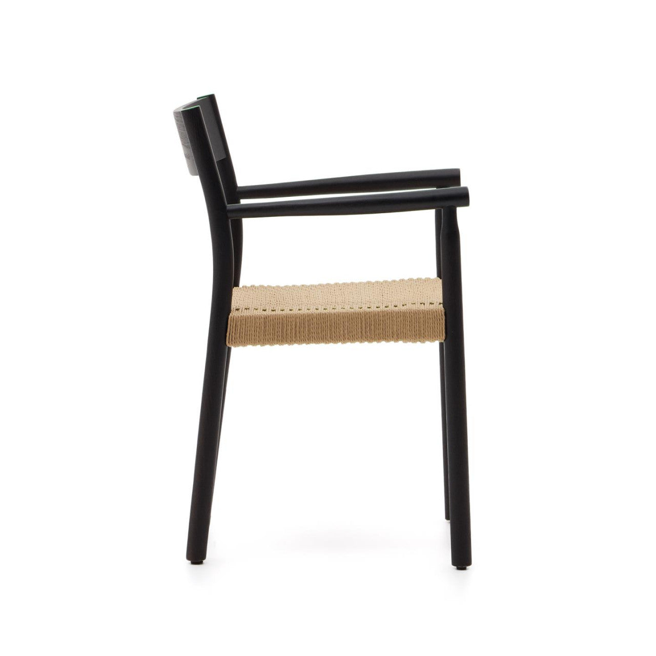 Scaun dining negru din lemn Yalia Kave Home