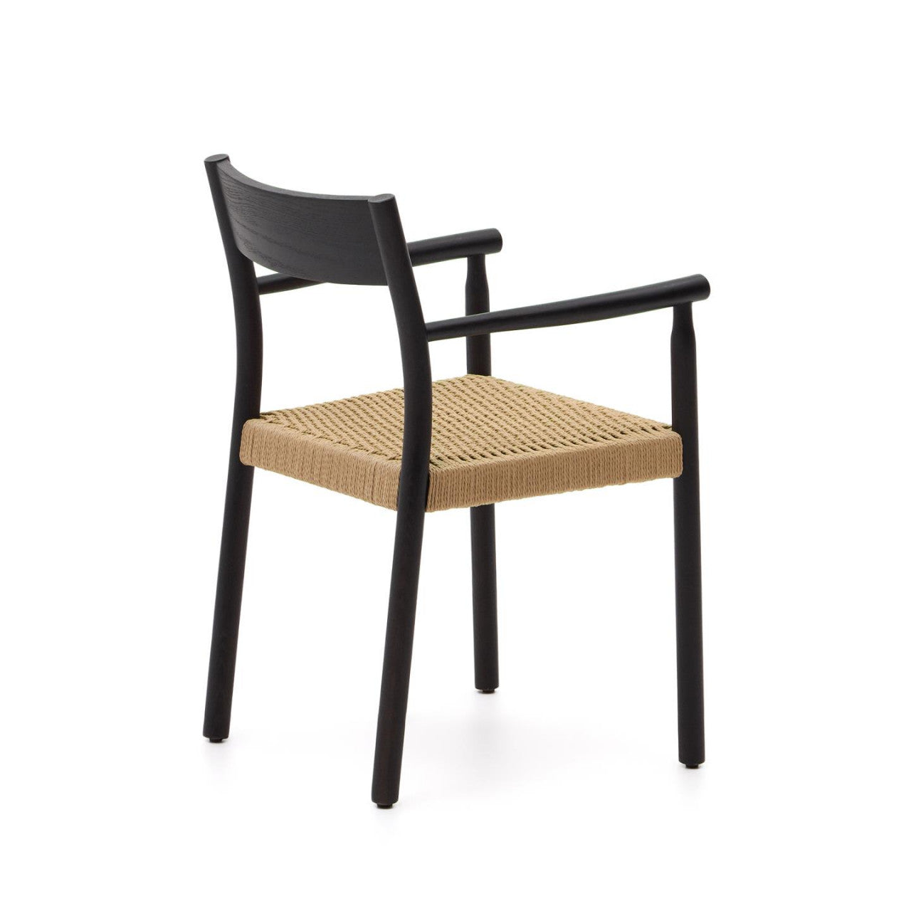 Scaun dining negru din lemn Yalia Kave Home