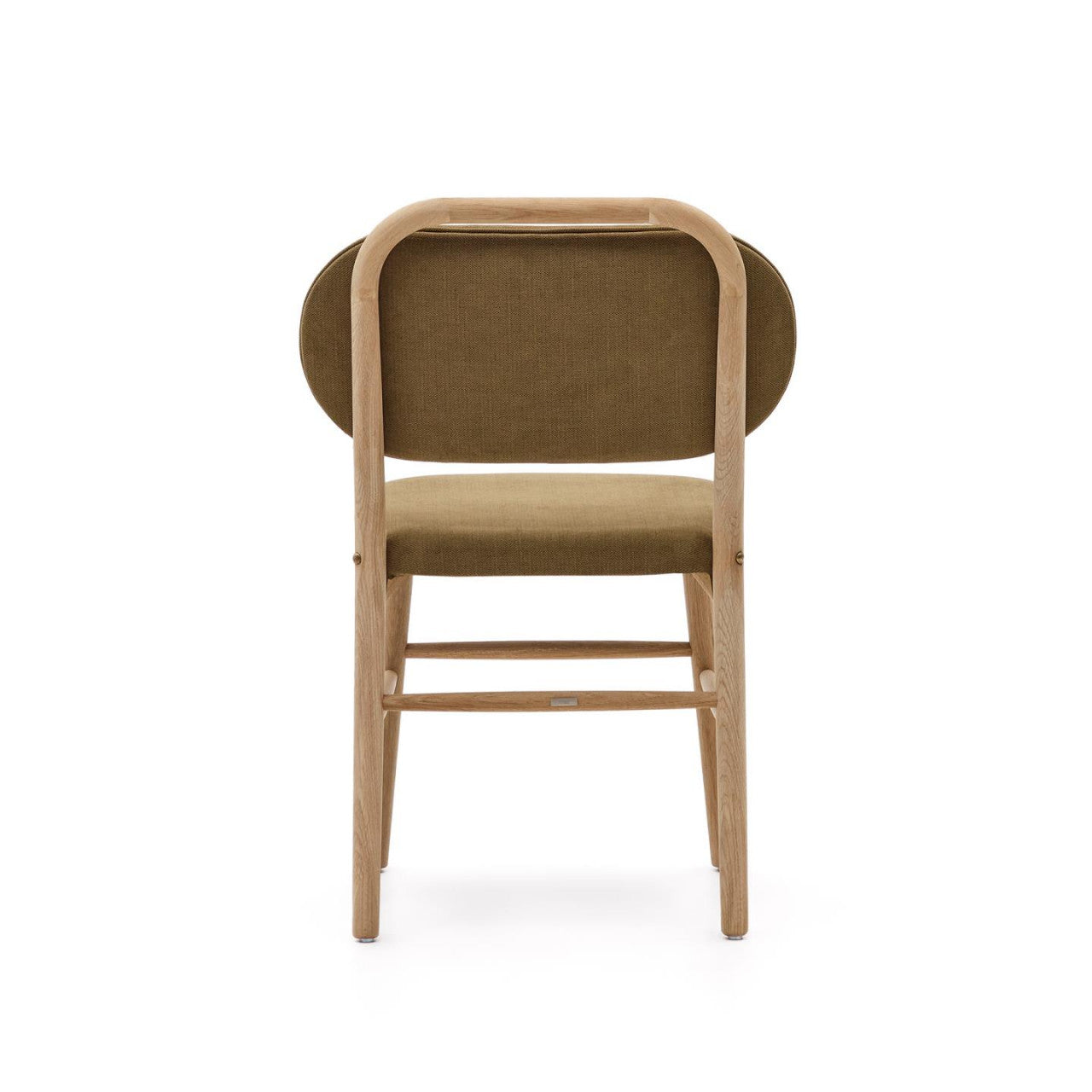 Scaun dining verde din textil Helda Kave Home
