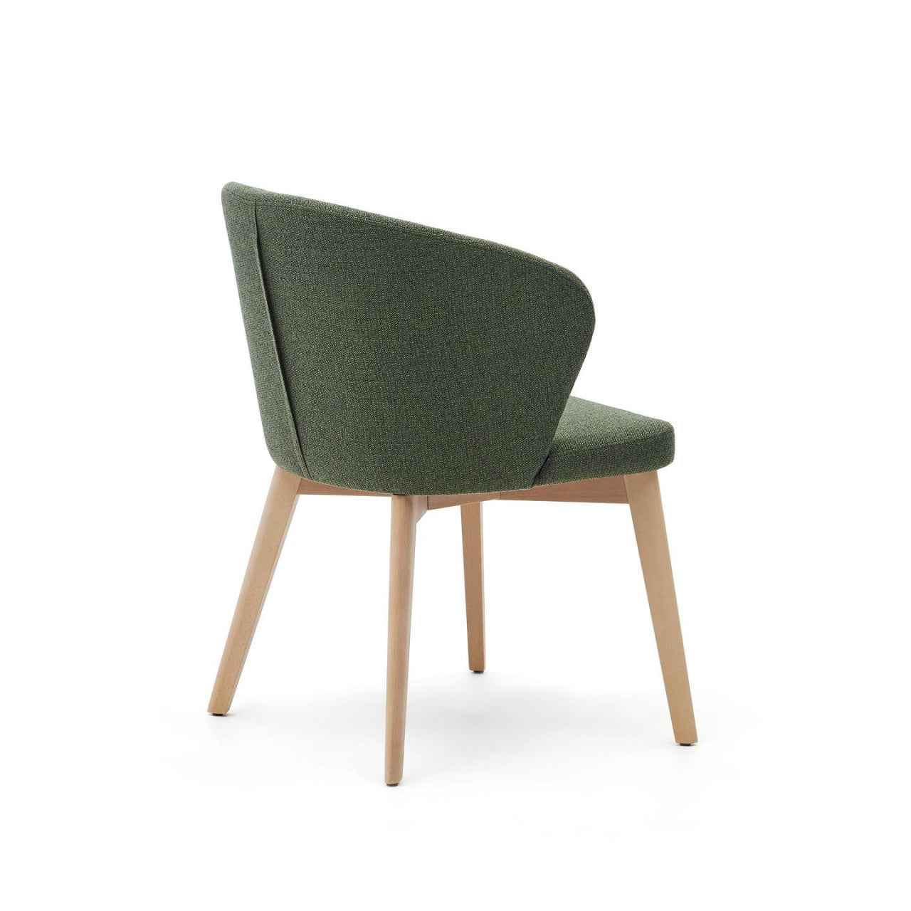 Scaun dining verde/maro deschis din textiln Darice Kave Home