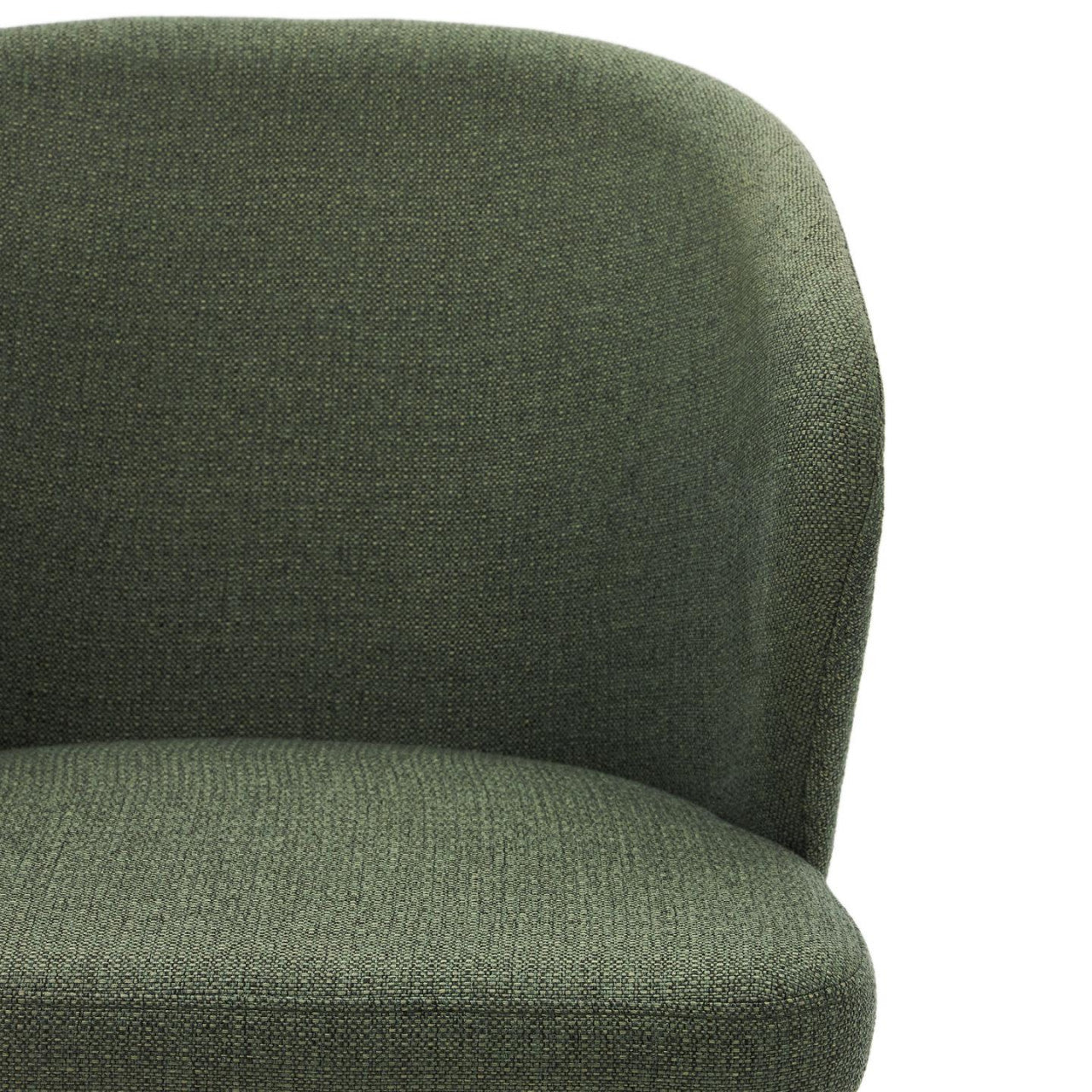 Scaun dining verde/maro deschis din textiln Darice Kave Home