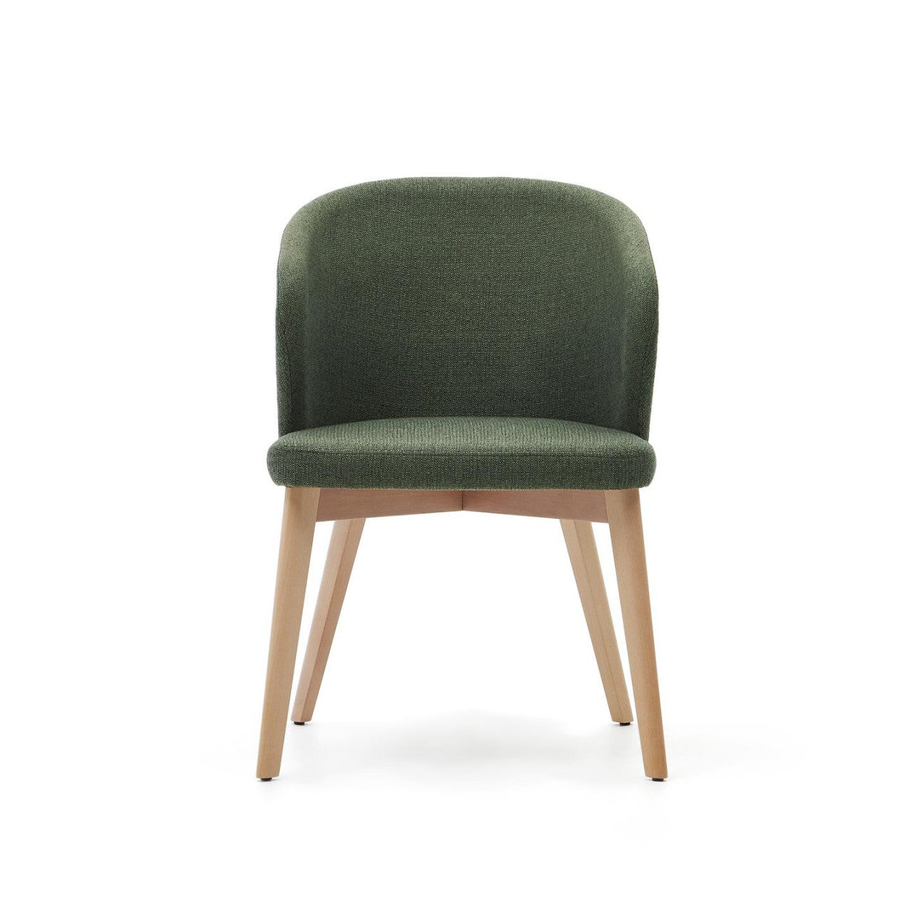 Scaun dining verde/maro deschis din textiln Darice Kave Home