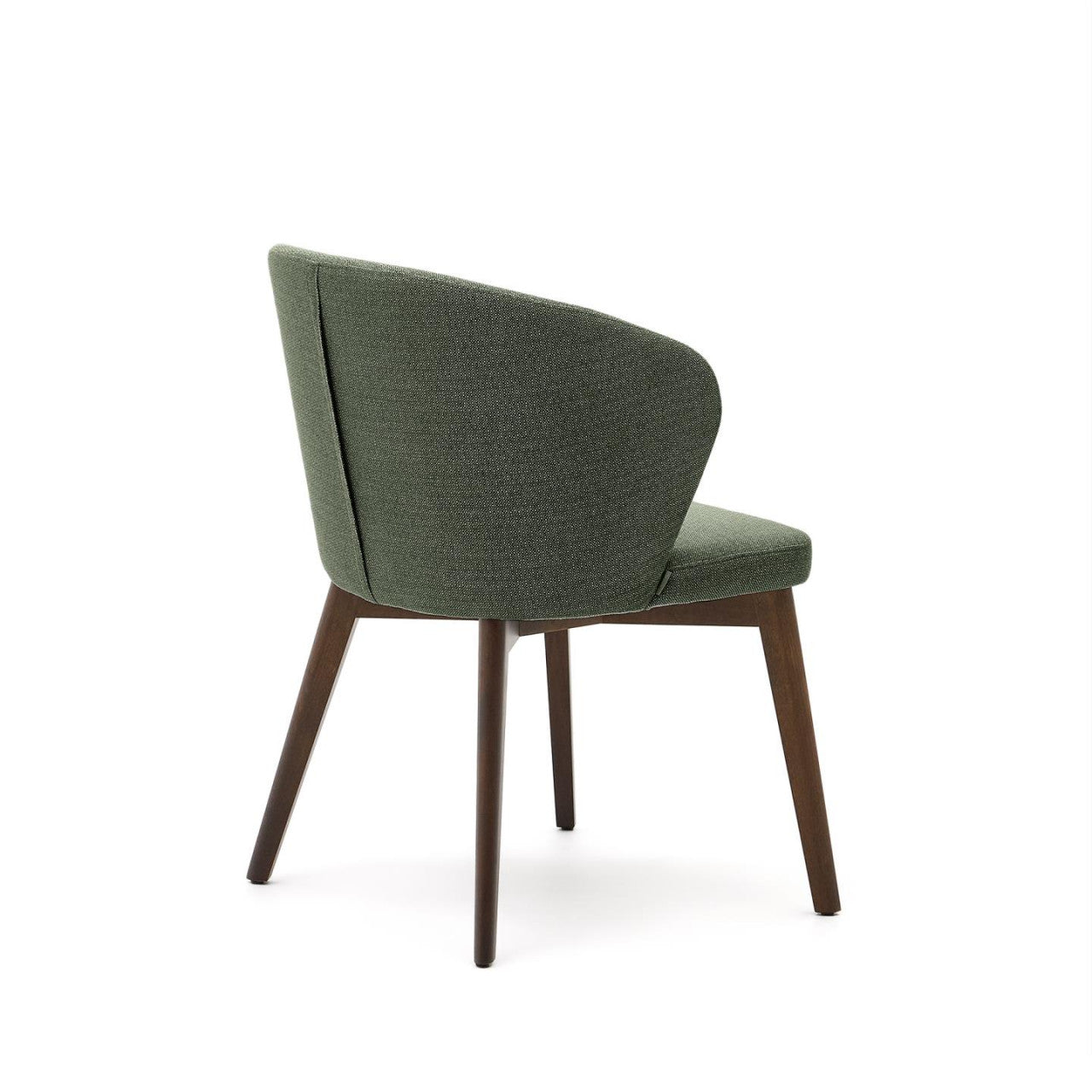 Scaun dining verde/maro inchis din textil Darice Kave Home