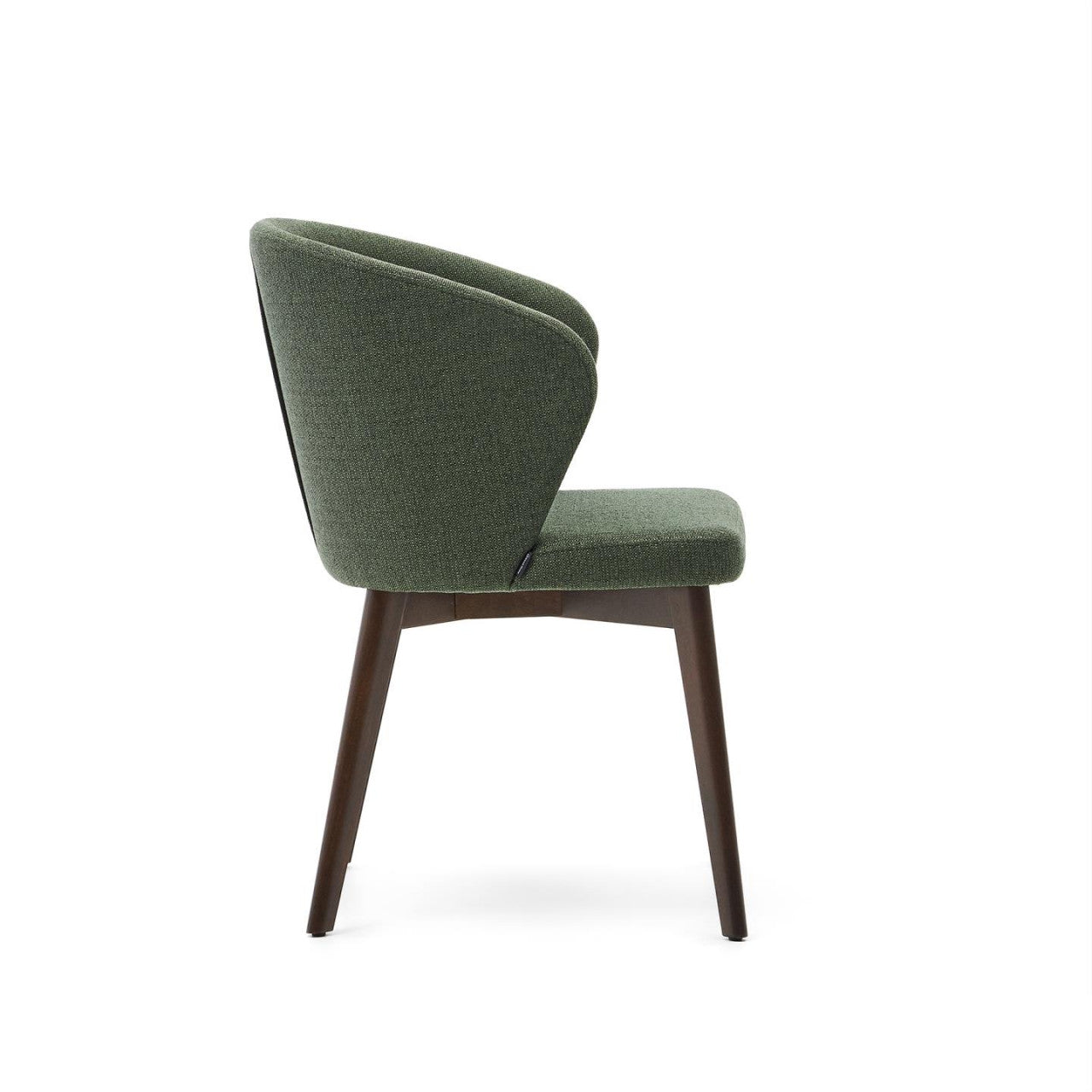 Scaun dining verde/maro inchis din textil Darice Kave Home