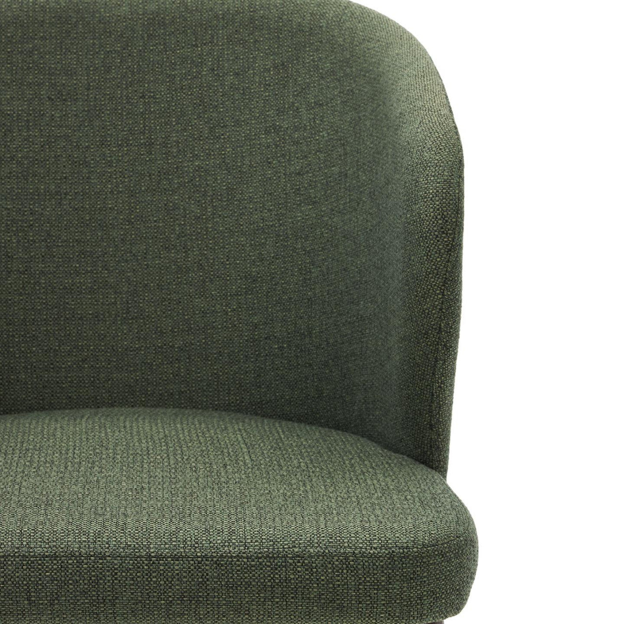 Scaun dining verde/maro inchis din textil Darice Kave Home