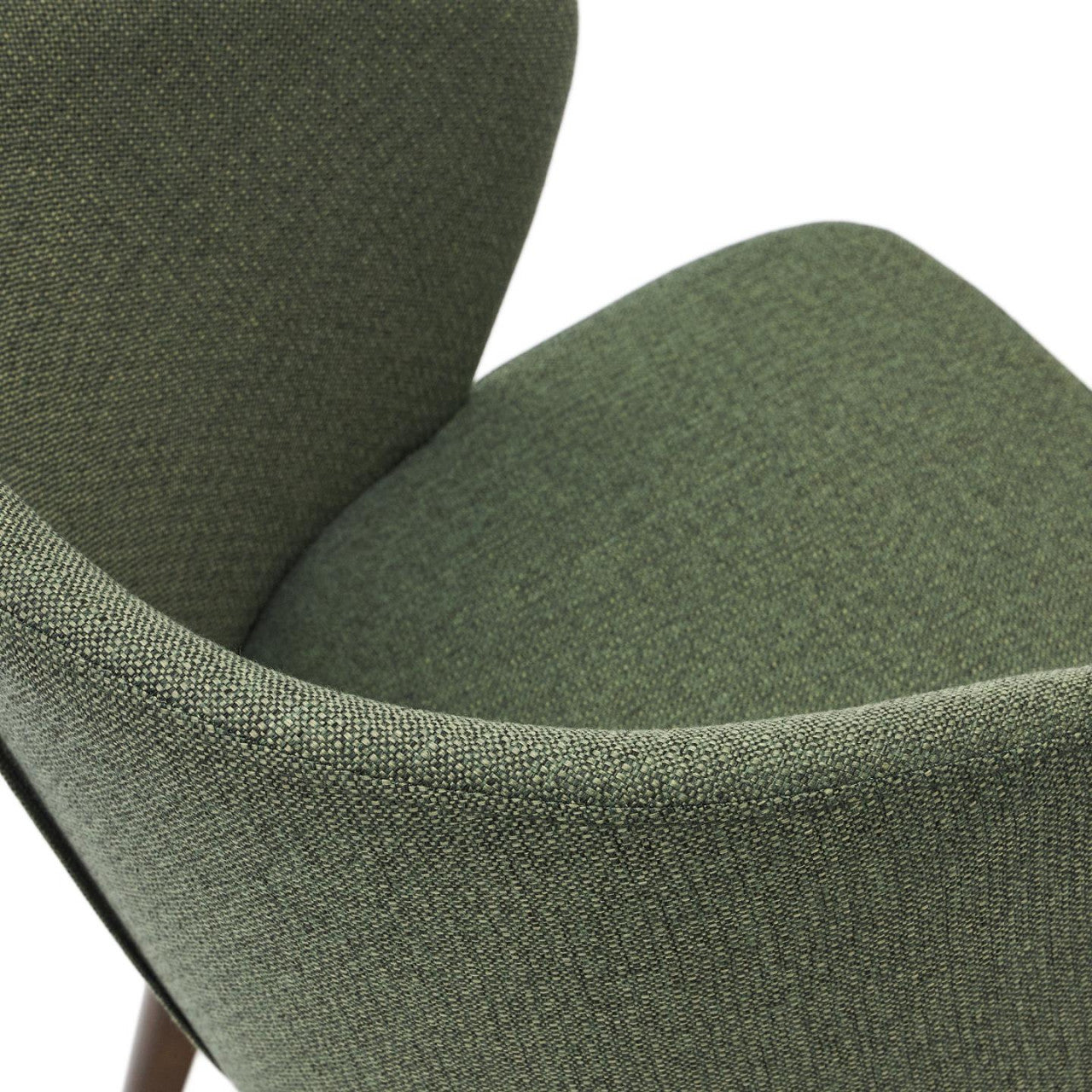 Scaun dining verde/maro inchis din textil Darice Kave Home
