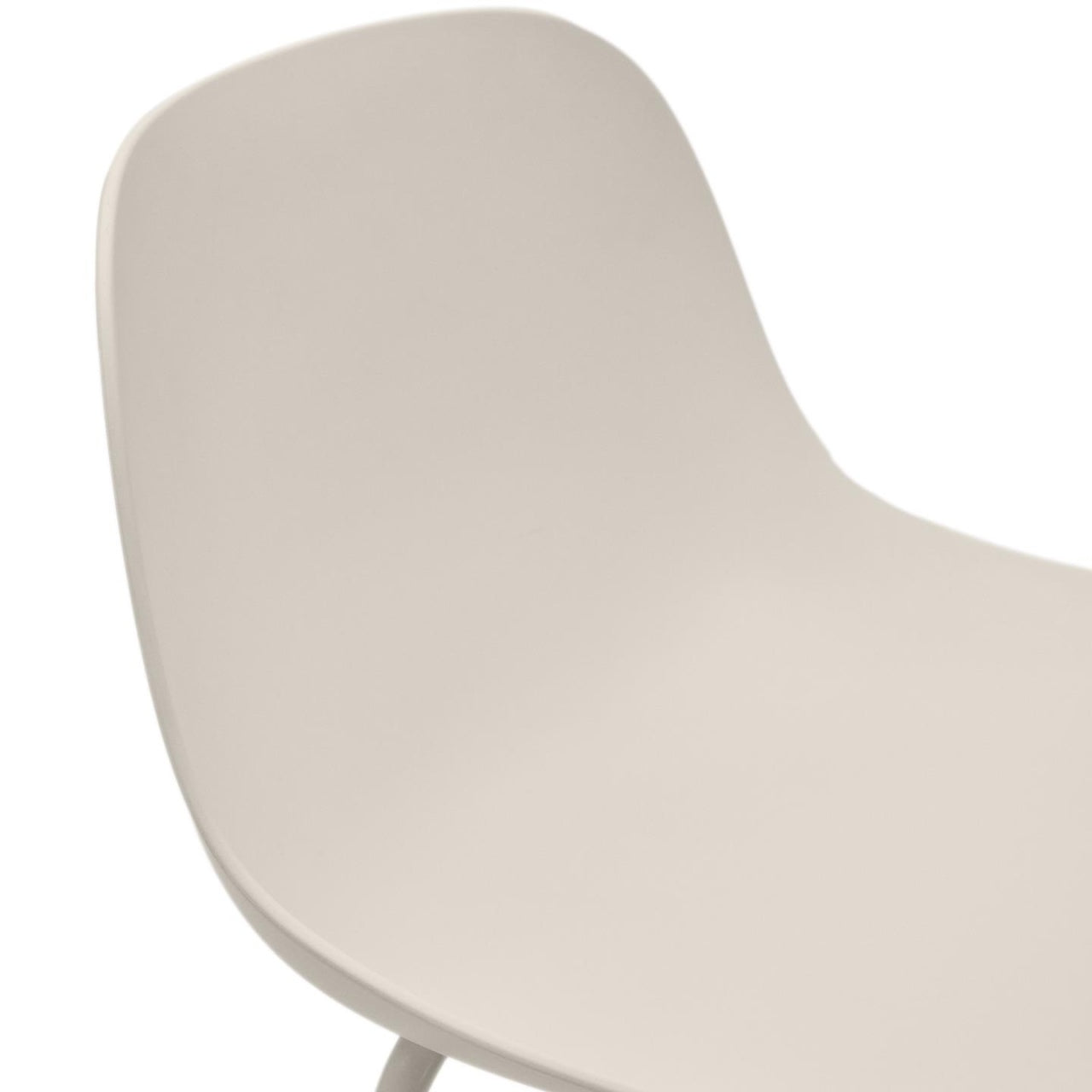 Scaun exterior bar bej din plastic Altea Kave Home