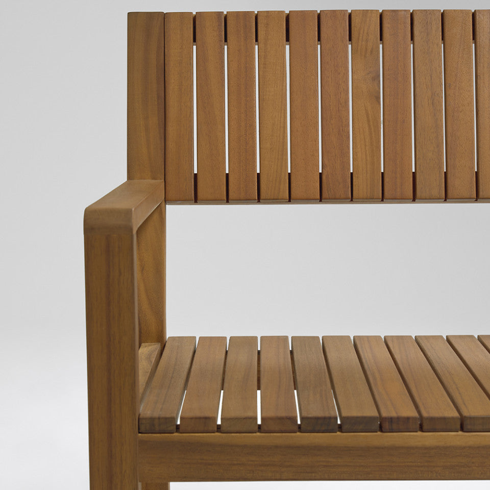 Scaun exterior dining din lemn Emili Kave Home