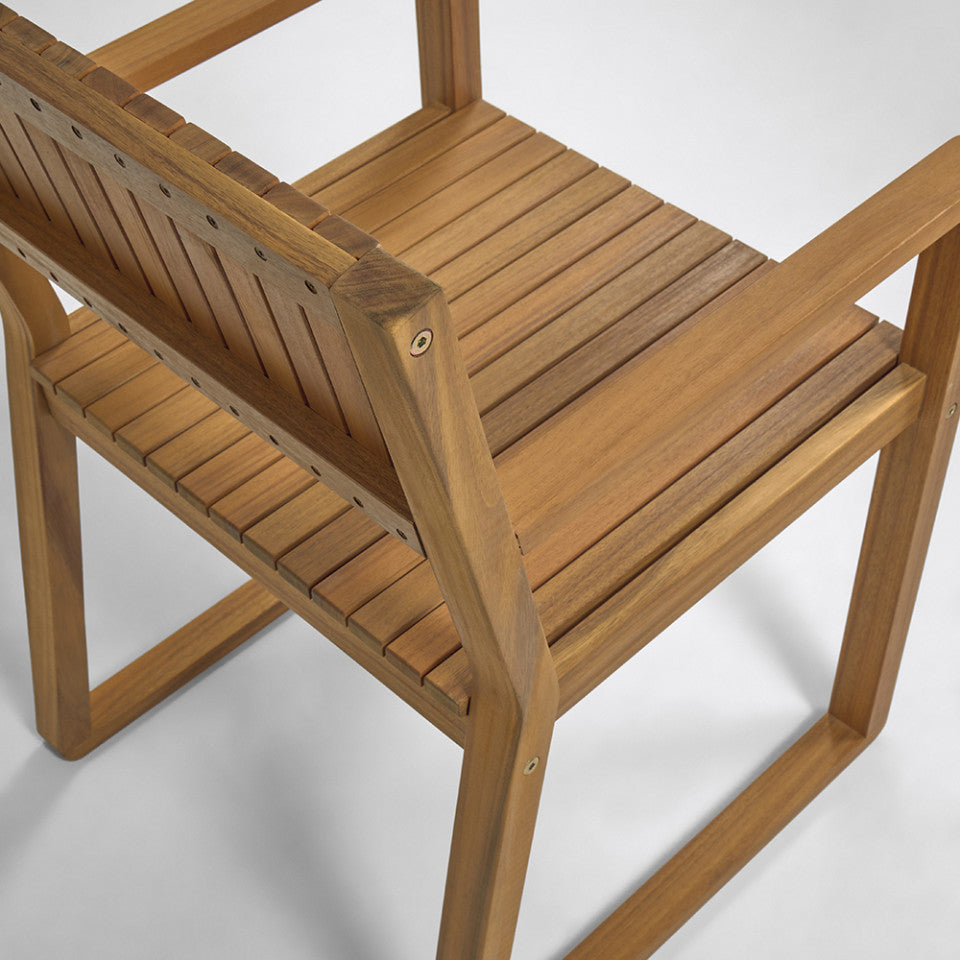 Scaun exterior dining din lemn Emili Kave Home