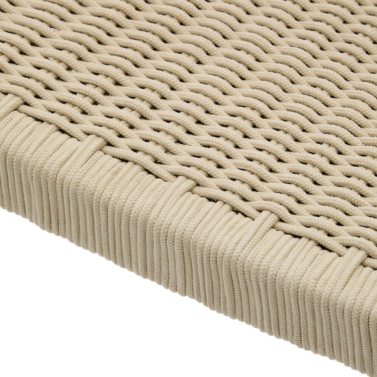 Scaun exterior dining ecru din lemn Nina Kave Home