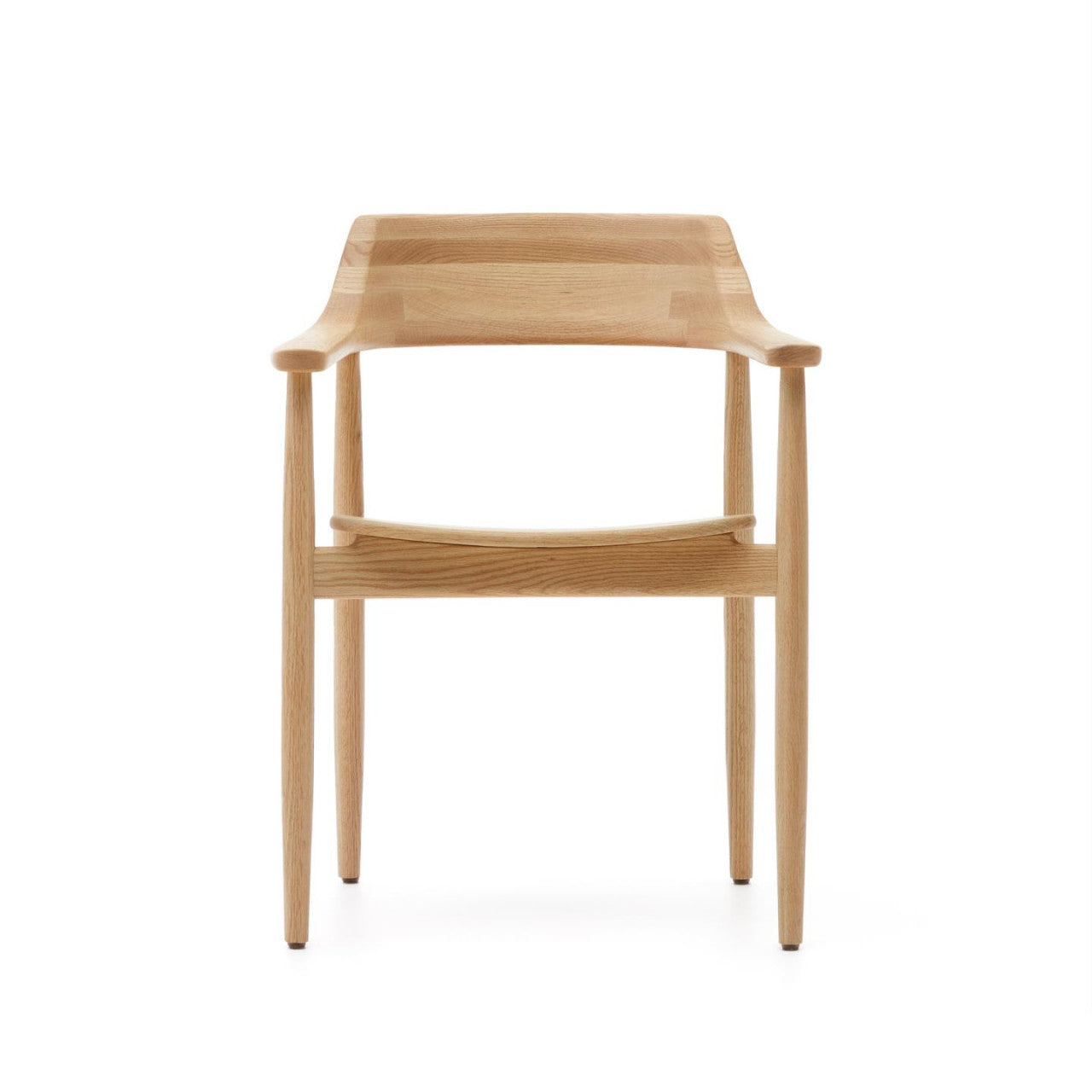 Scaun exterior dining maro din lemn Fondes Kave Home