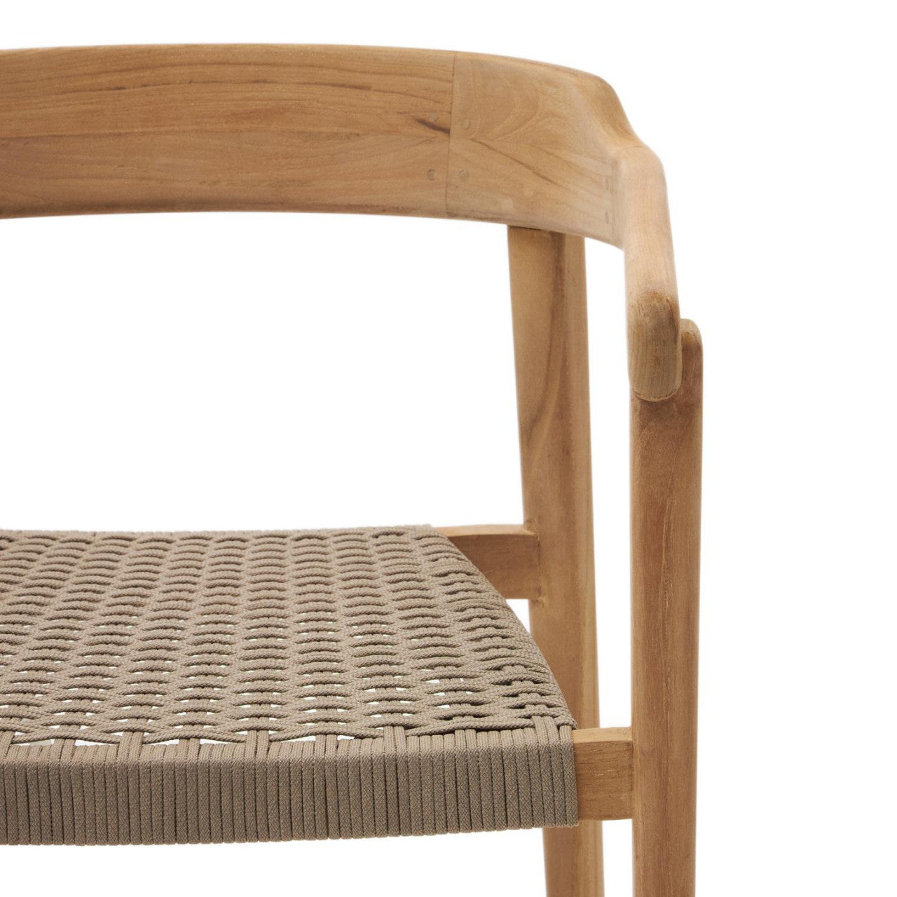 Scaun exterior dining maro din lemn Icaro Kave Home