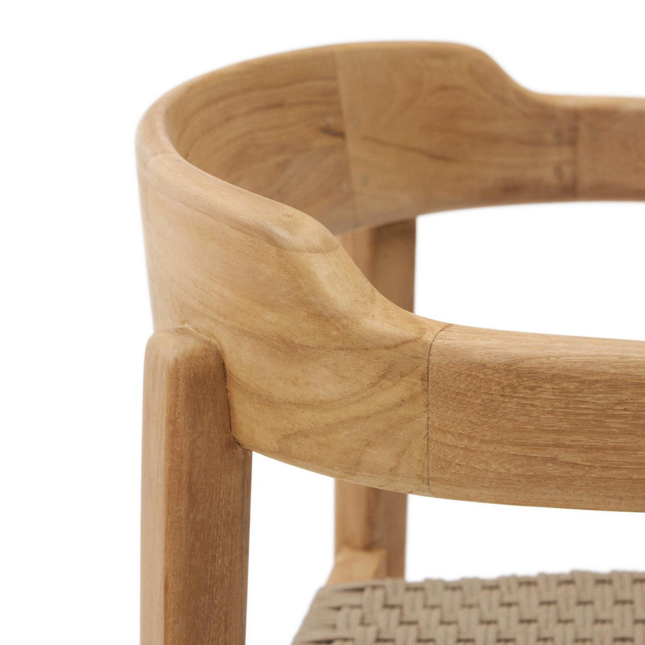 Scaun exterior dining maro din lemn Icaro Kave Home