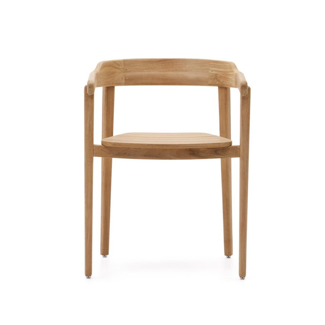 Scaun exterior dining maro din lemn Icaro Plain Kave Home