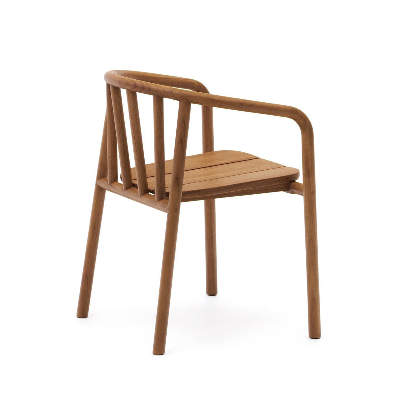 Scaun exterior dining maro din lemn Turqueta Kave Home