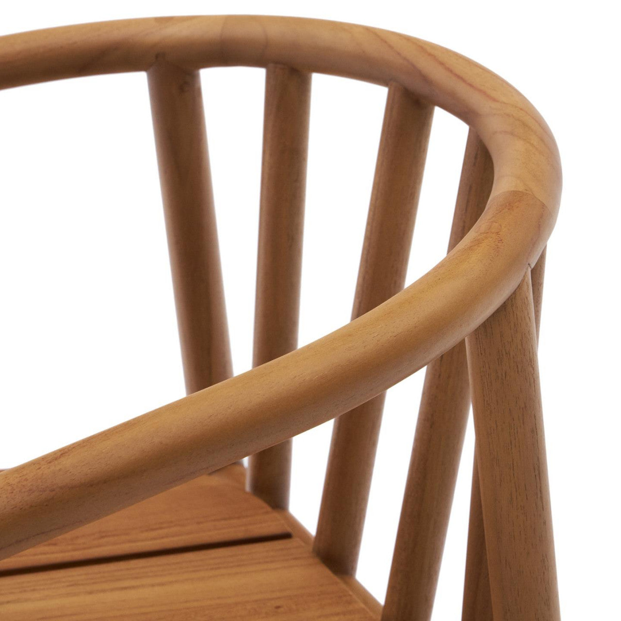 Scaun exterior dining maro din lemn Turqueta Kave Home