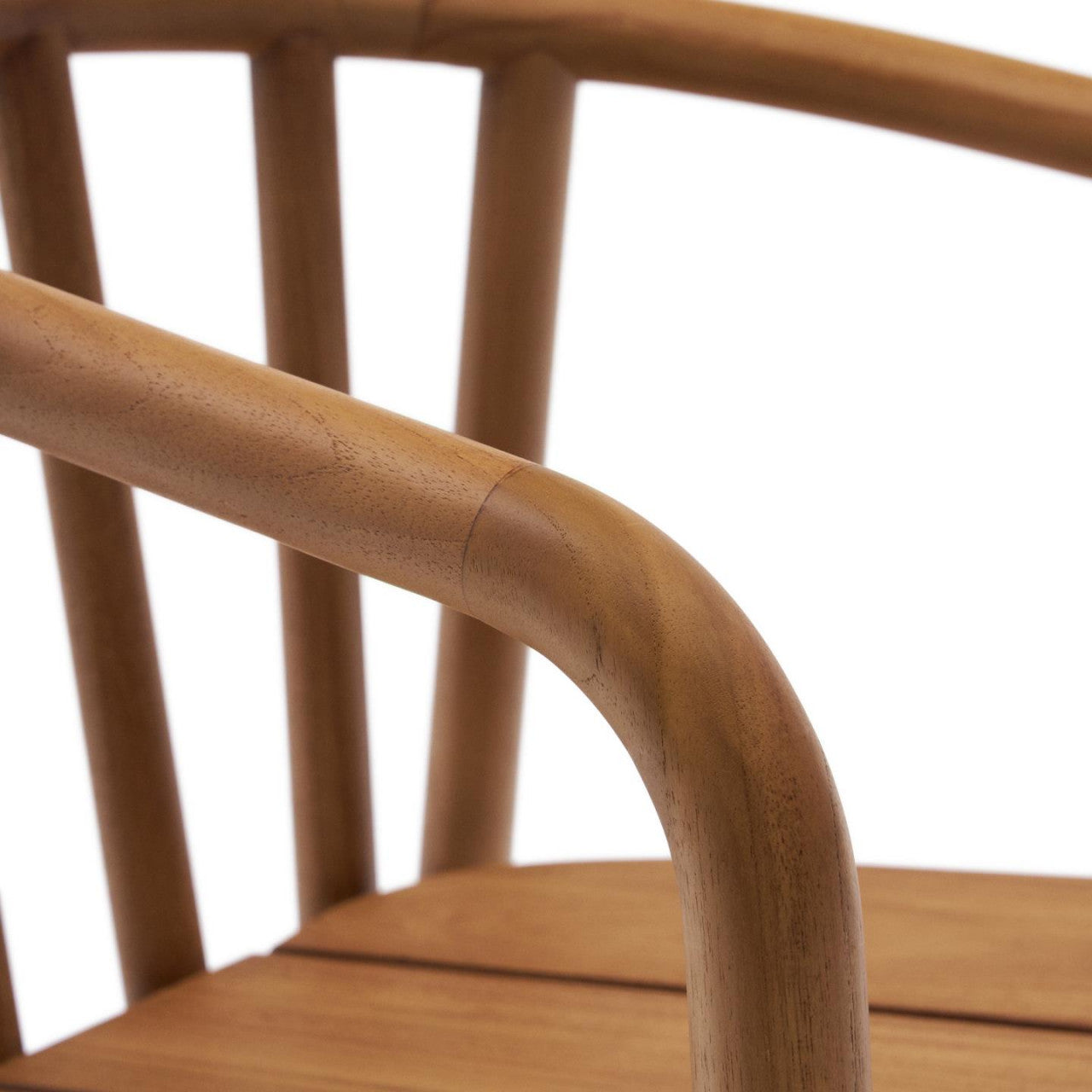 Scaun exterior dining maro din lemn Turqueta Kave Home