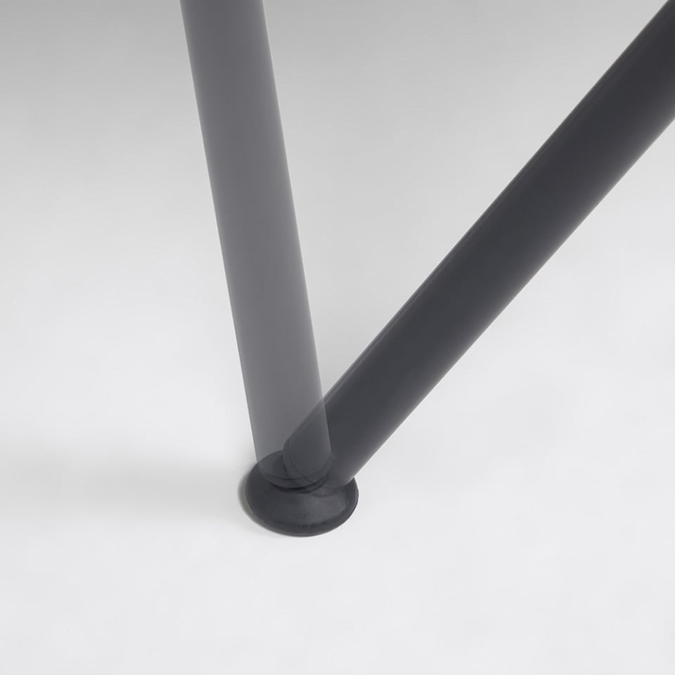 Scaun exterior dining negru din metal Surpika Kave Home