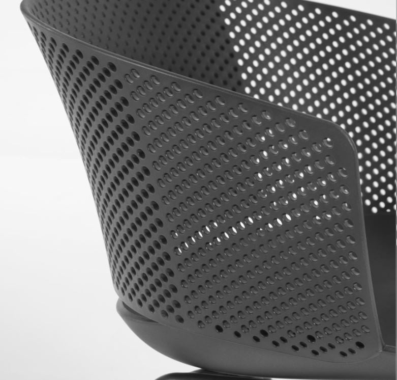 Scaun exterior dining negru din metal Yeray Kave Home