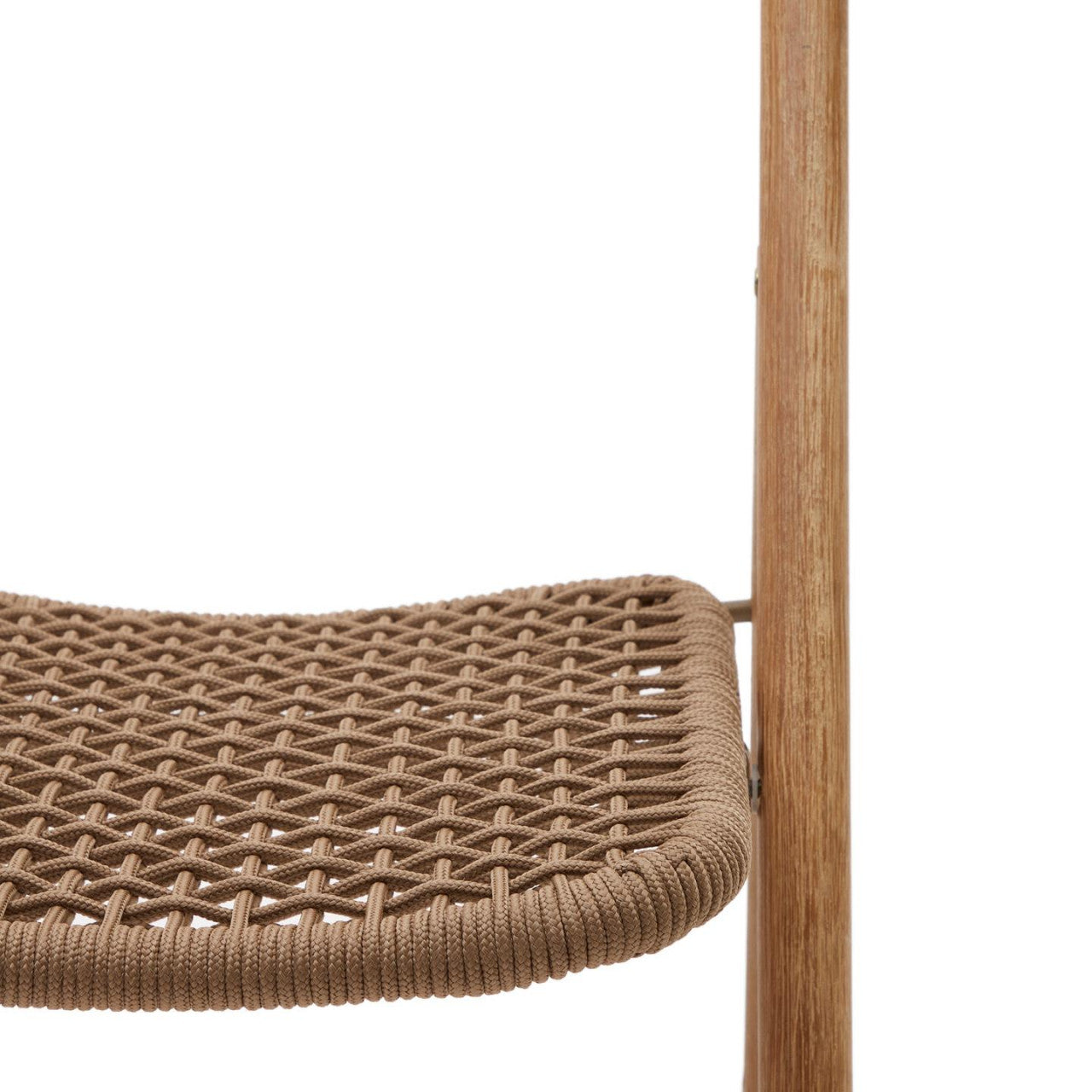 Scaun exterior dining pliabil maro/bej din lemn Dandara Kave Home