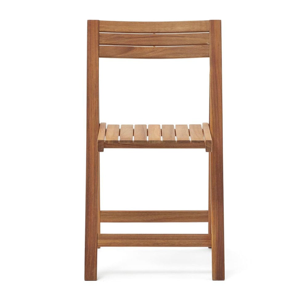 Scaun exterior dining pliabil maro din lemn Sadirar Kave Home