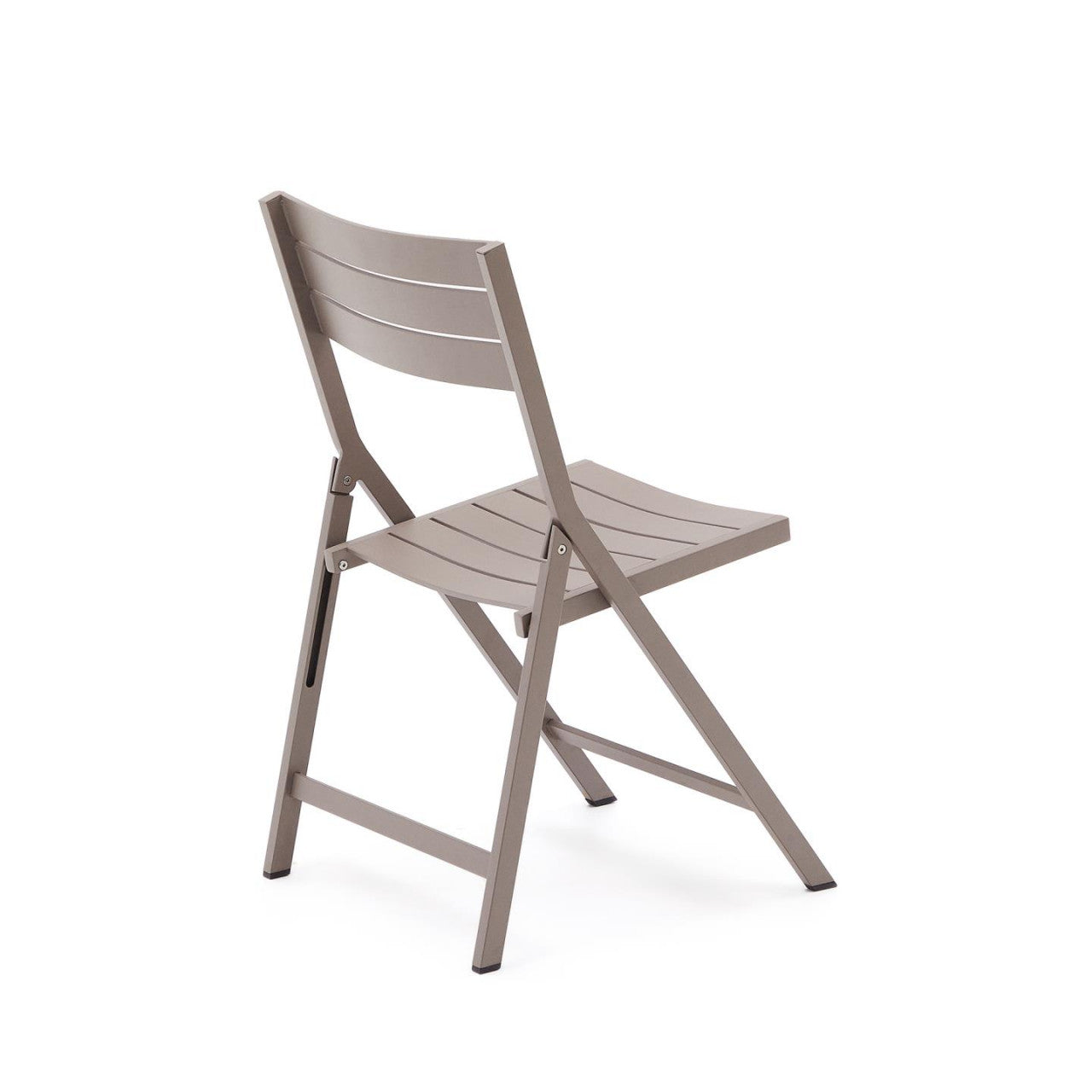 Scaun exterior dining pliabil maro din metal Torreta Kave Home