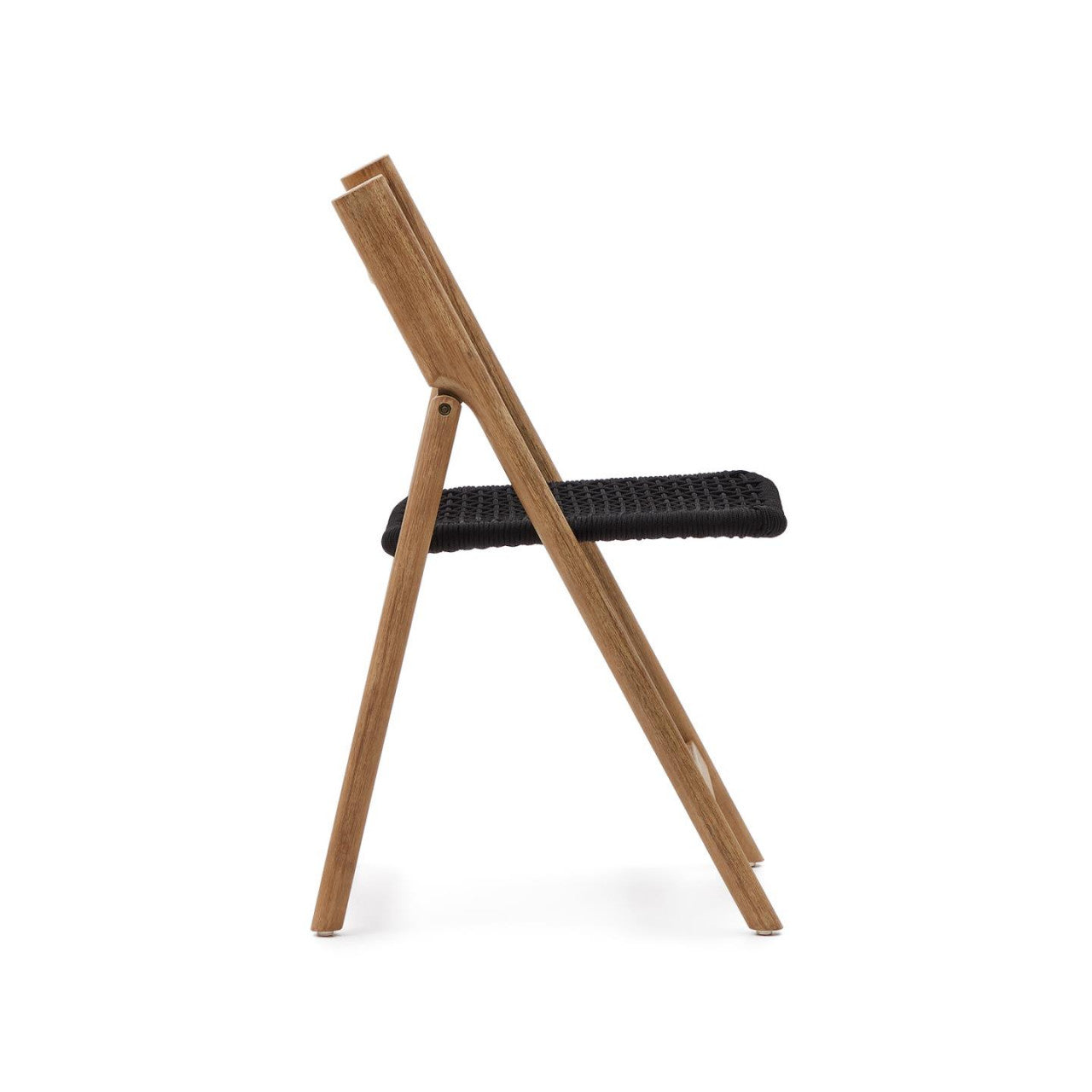 Scaun exterior dining pliabil maro/negru din lemn Dandara Kave Home