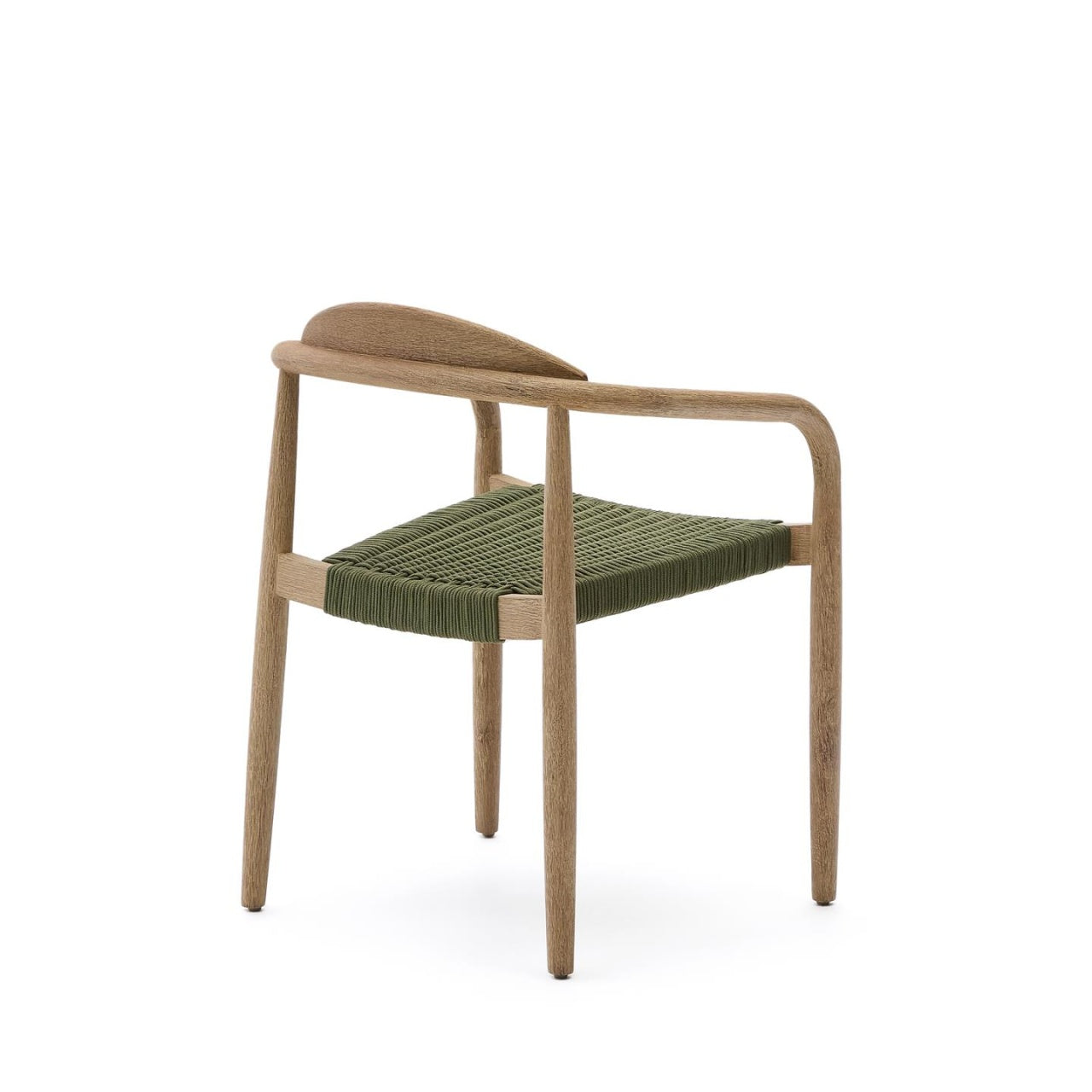Scaun exterior dining verde din lemn Nina Kave Home
