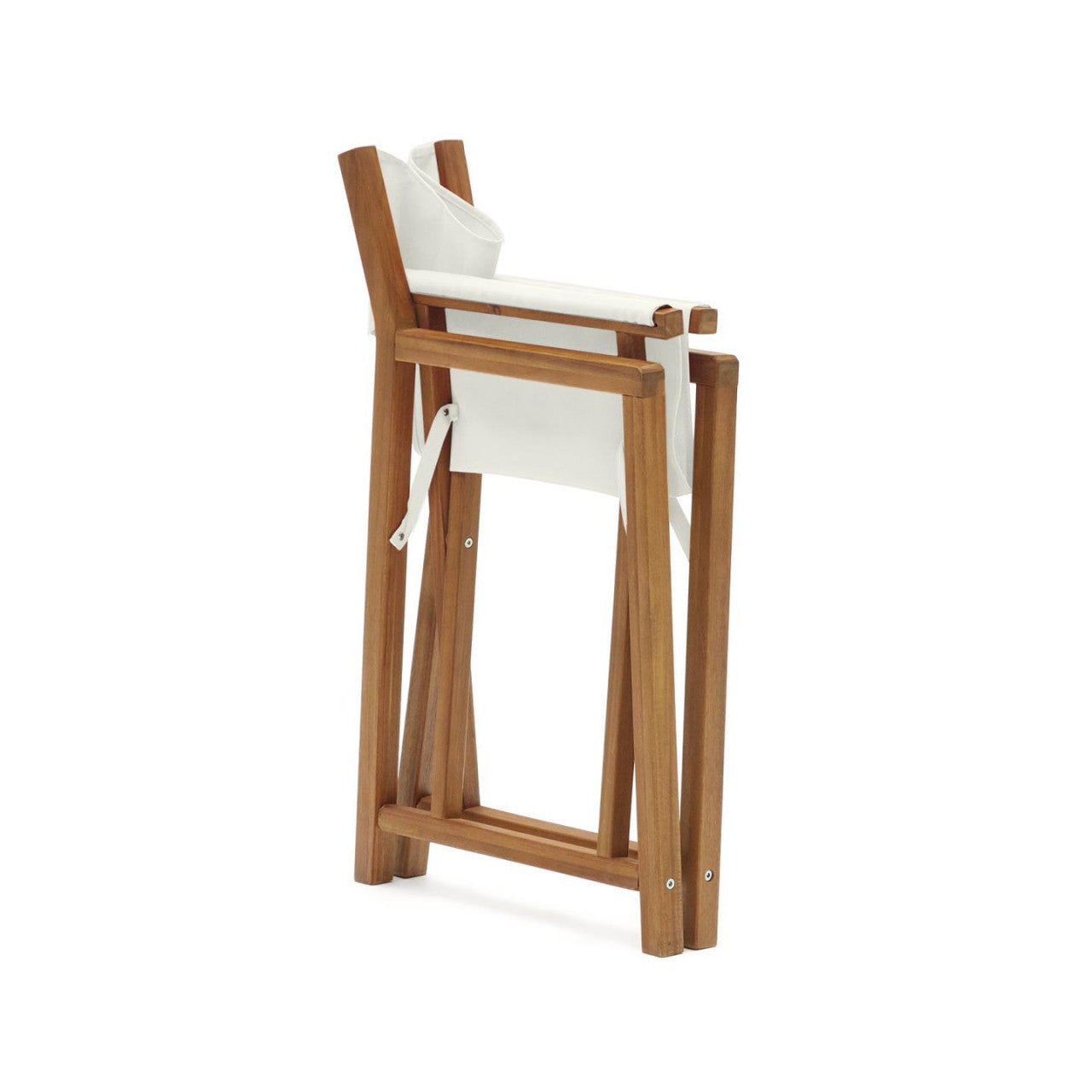 Scaun exterior pliabil bej/maro din textil Thianna Kave Home