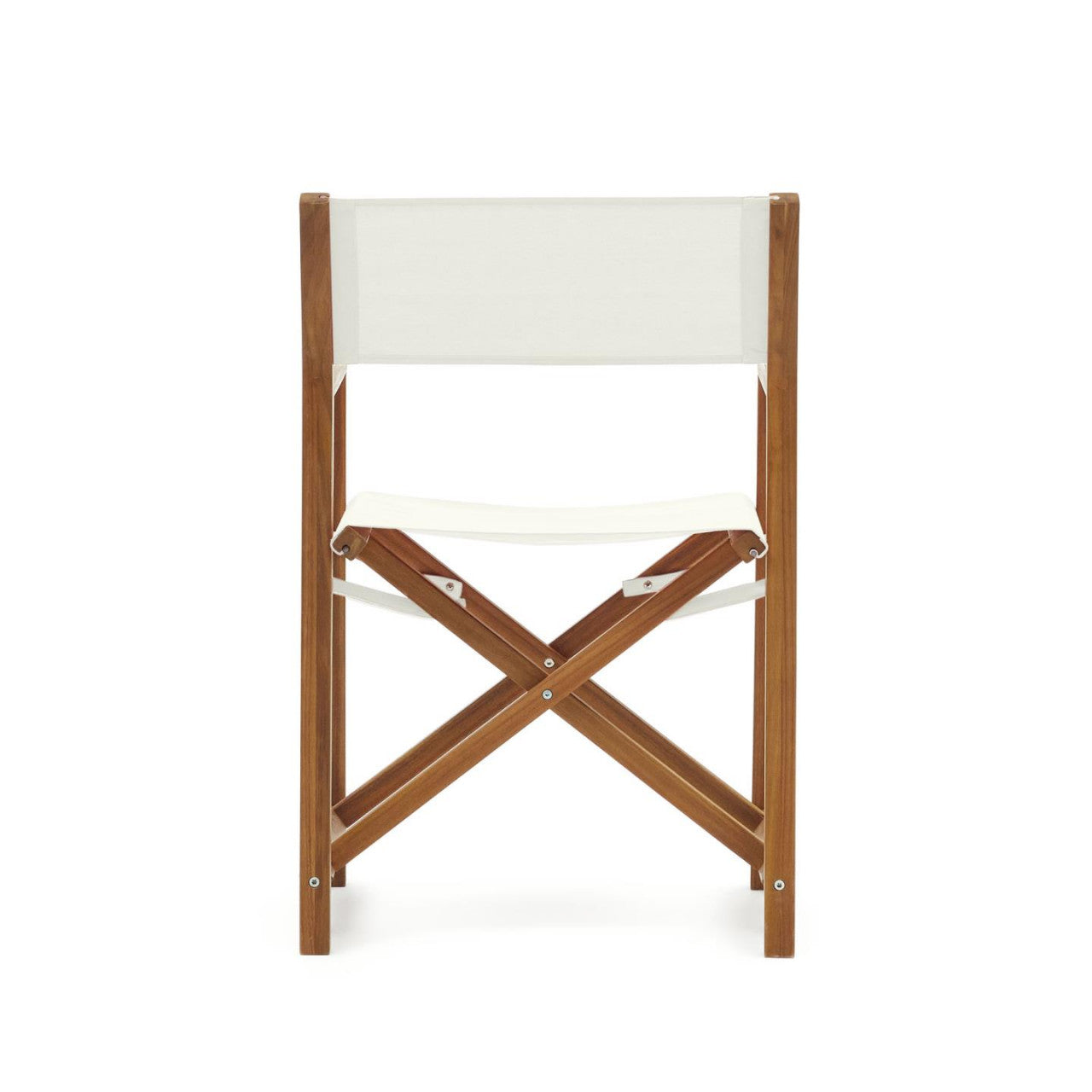 Scaun exterior pliabil bej/maro din textil Thianna Kave Home