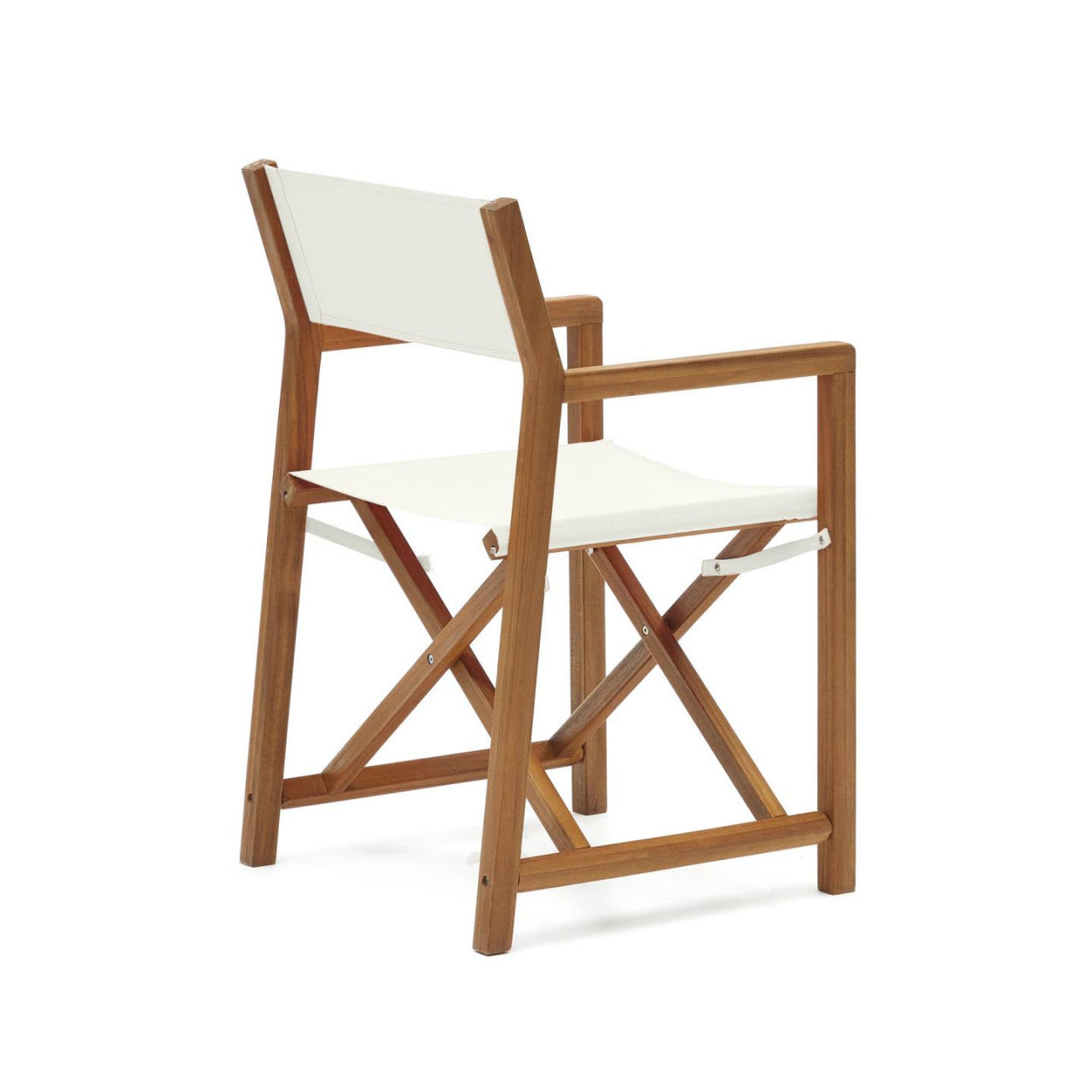 Scaun exterior pliabil bej/maro din textil Thianna Kave Home