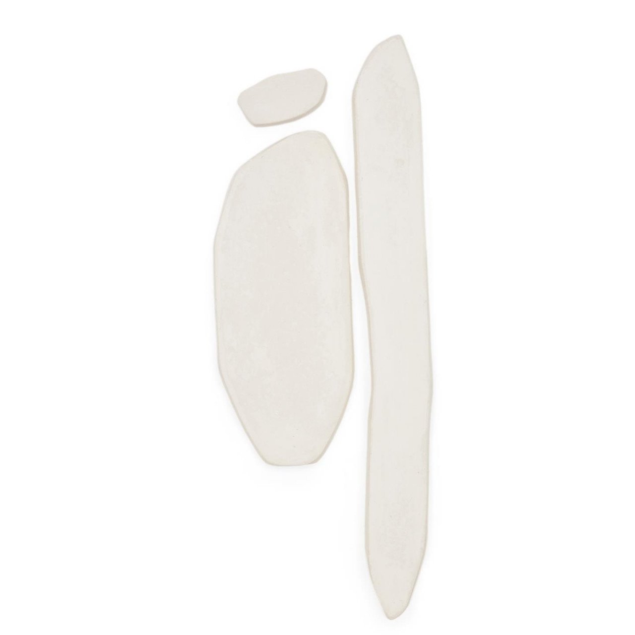Set 3 tablouri albe din hartie 26x72 cm Siluna Kave Home