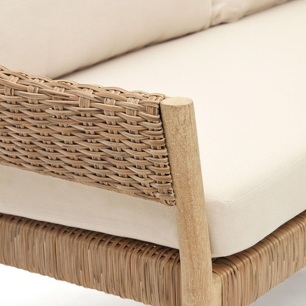 Set canapea si 2 fotolii bej din textil Pola Kave Home