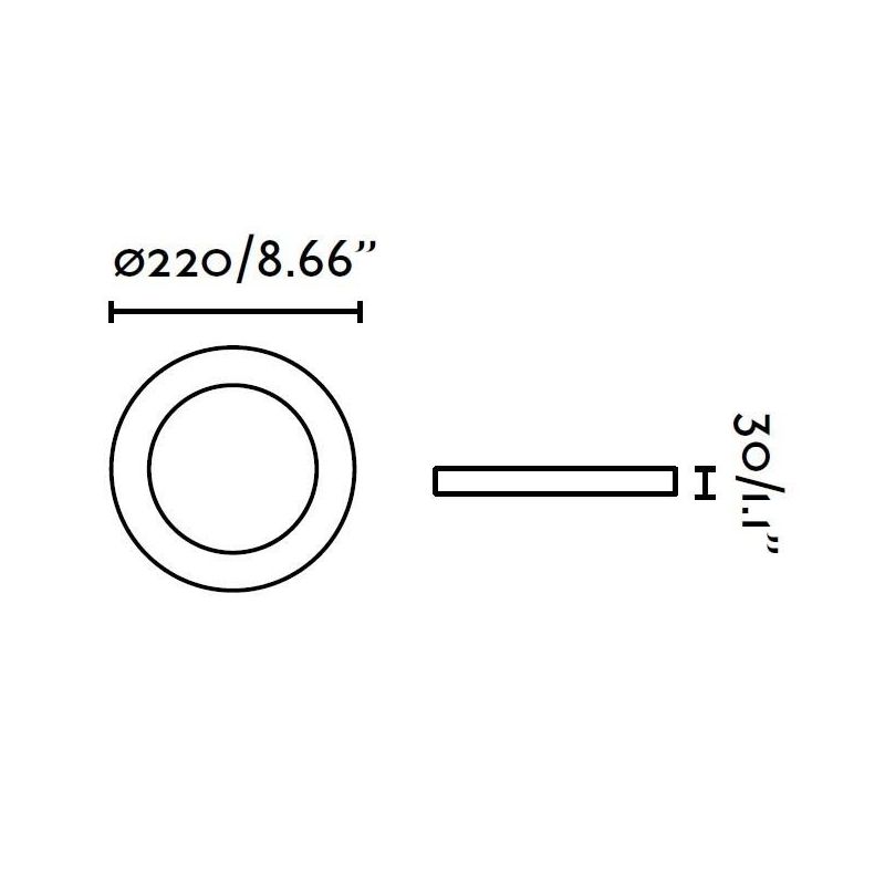 Spot LED alb incastrabil pentru baie cu protectie IP 44, TOD