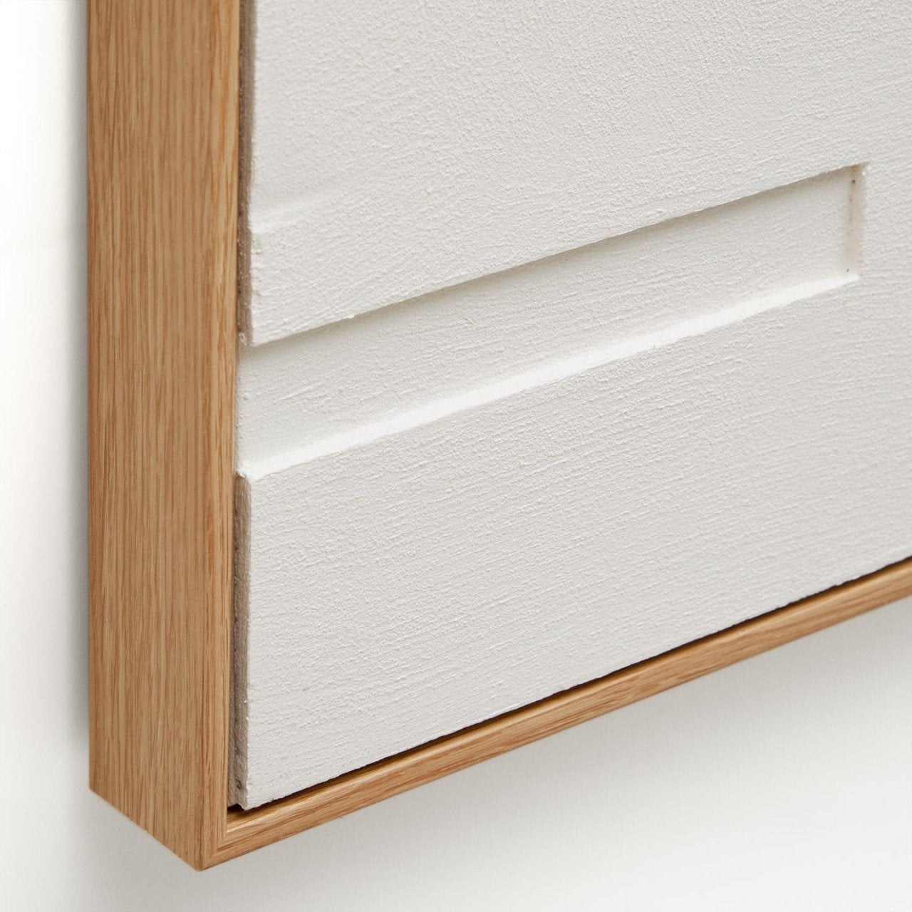 Tablou alb din lemn 60x90 cm Sefri Shapes Kave Home