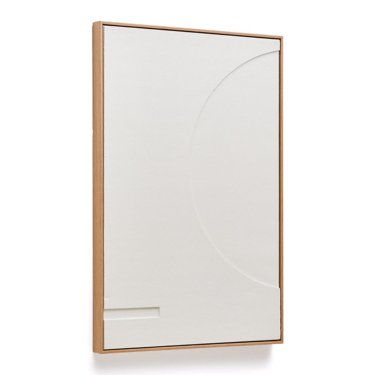 Tablou alb din lemn 60x90 cm Sefri Shapes Kave Home