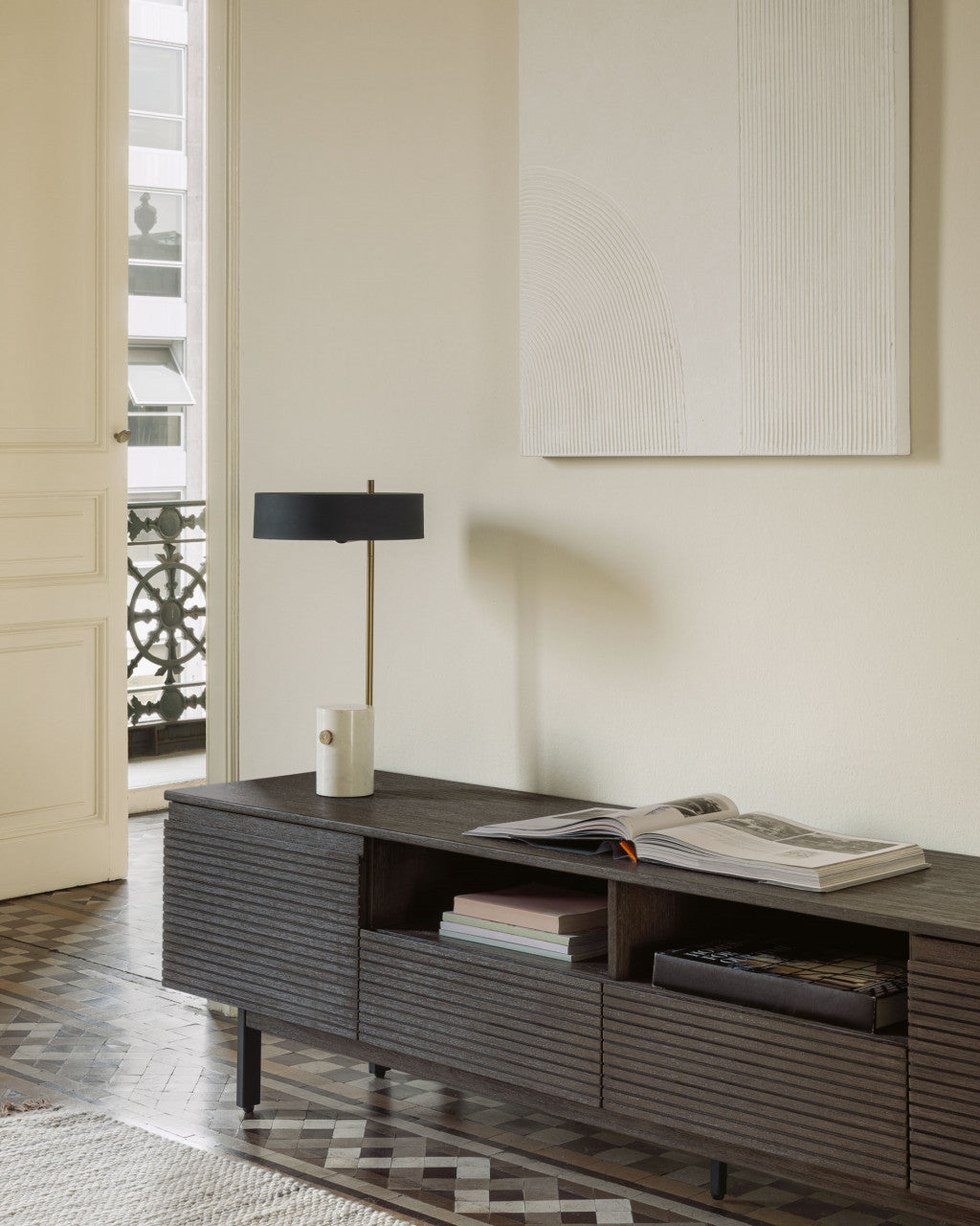 Tablou alb din lemn 80x110 cm Adelta Kave Home