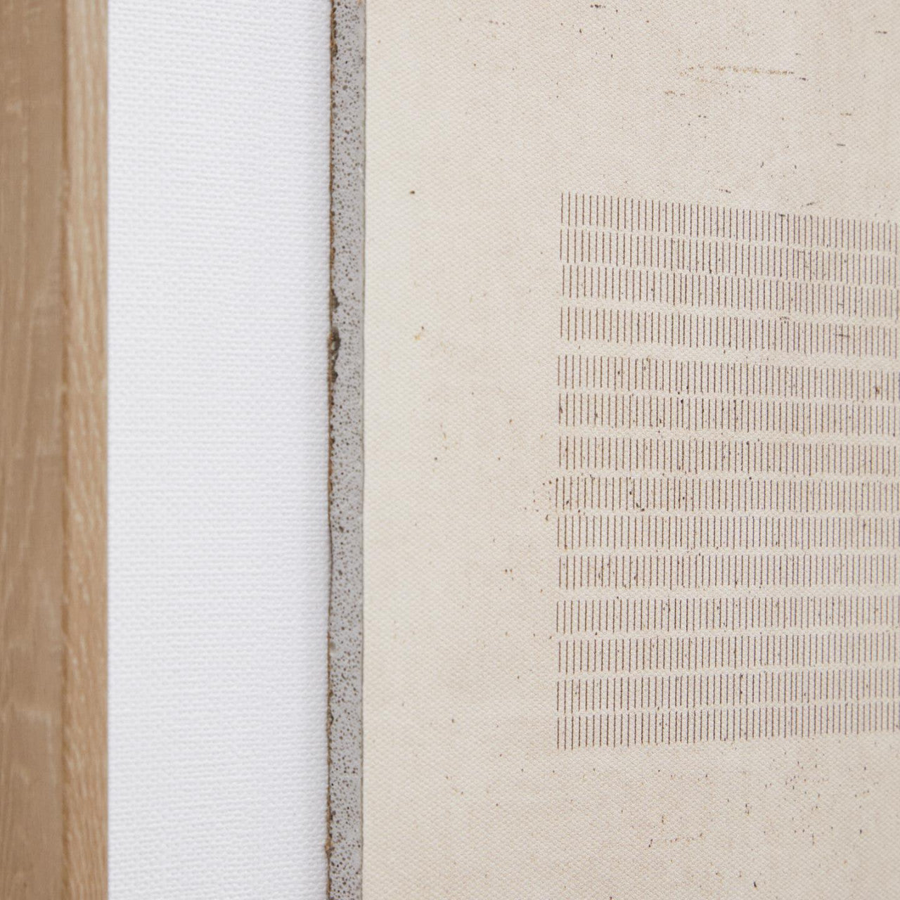 Tablou bej din fibre 30x40 cm Sormina Stripes Kave Home