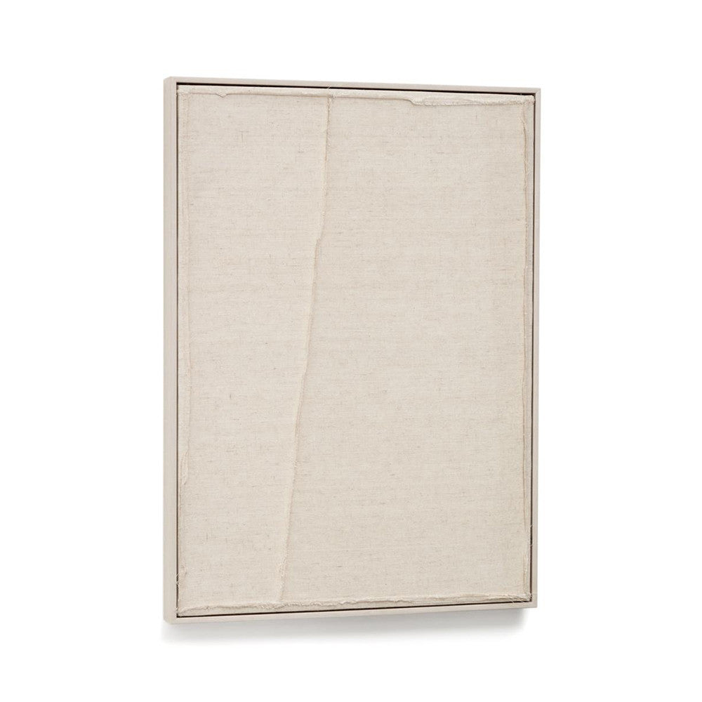 Tablou bej din fibre naturale 59x79 cm Maha Kave Home