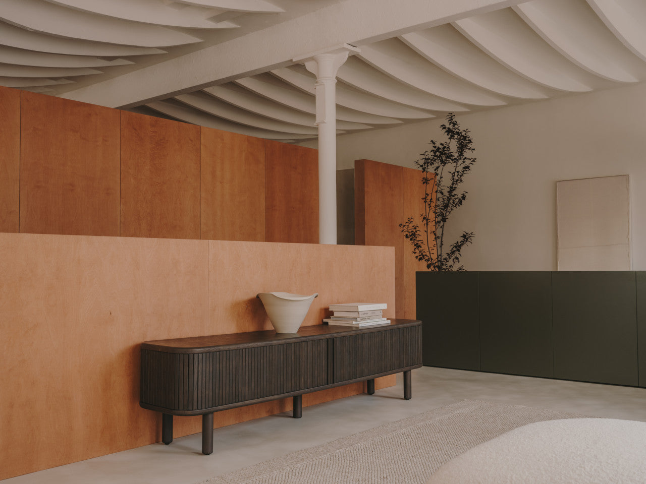 Tablou bej din lemn 82x102 cm Maha Kave Home