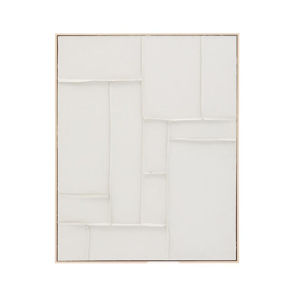 Tablou crem din fibre naturale 80x100 cm Klis Kave Home