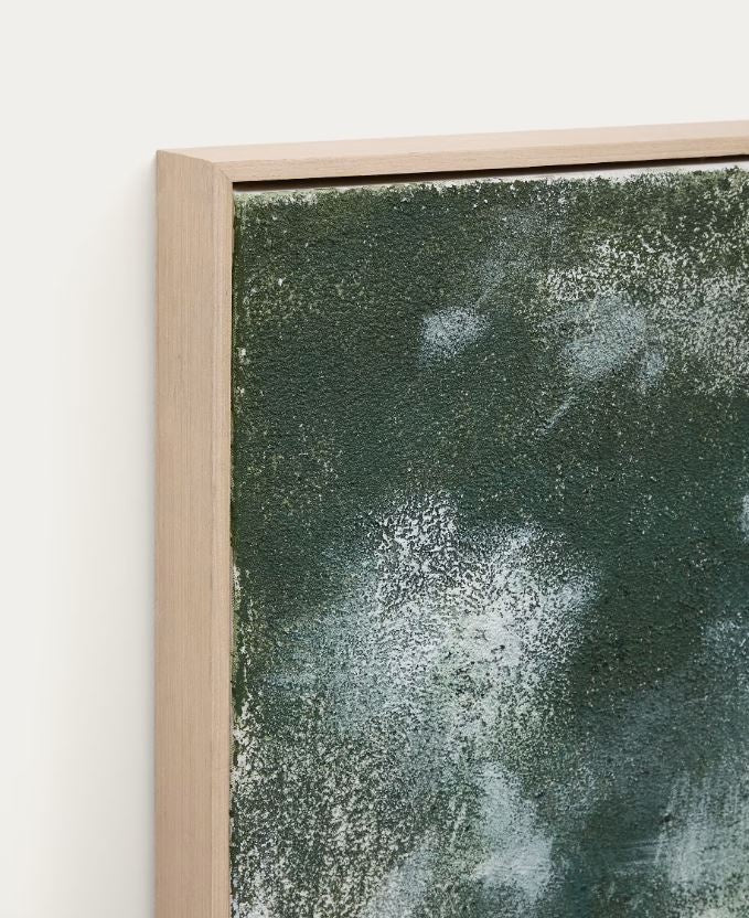 Tablou verde din fibre naturale 122x202 cm Selnar Kave Home