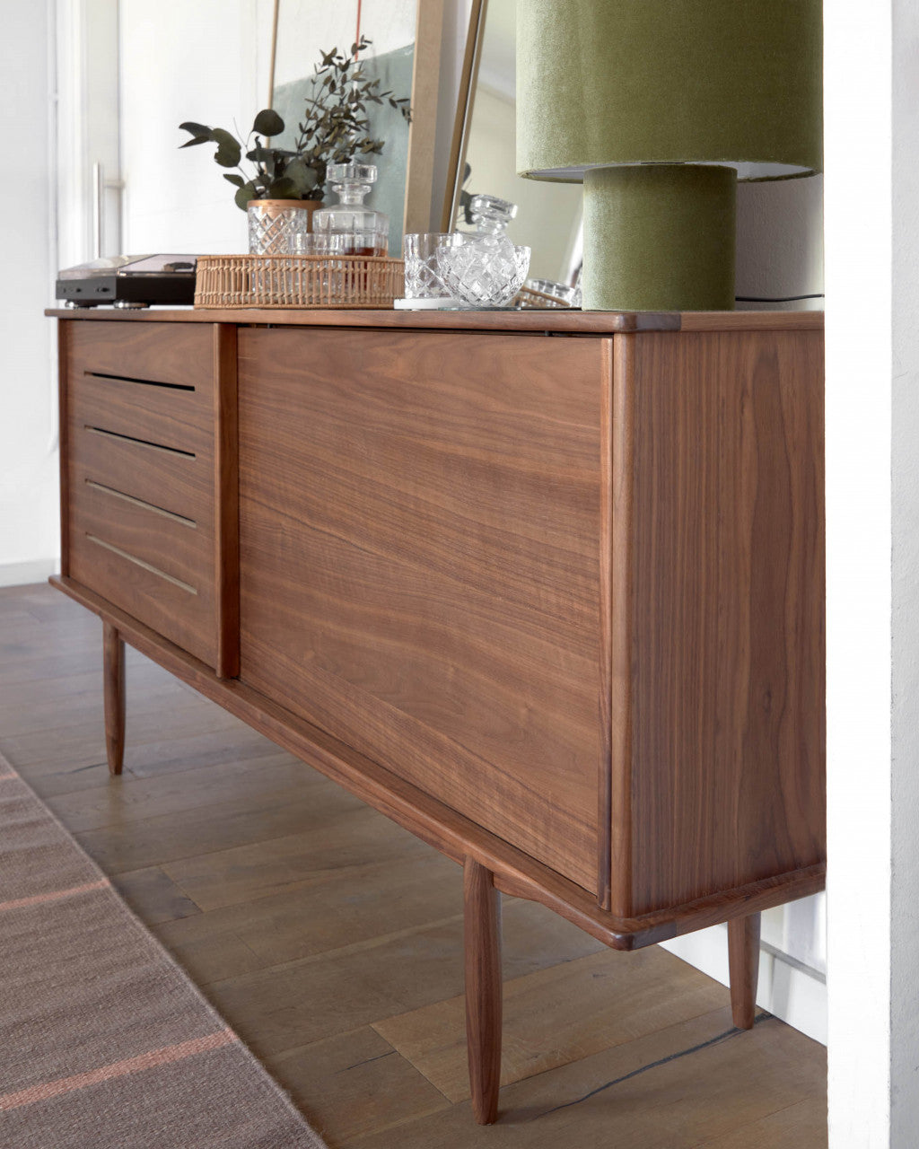Tablou verde din fibre naturale 50x70 cm Malvern Kave Home