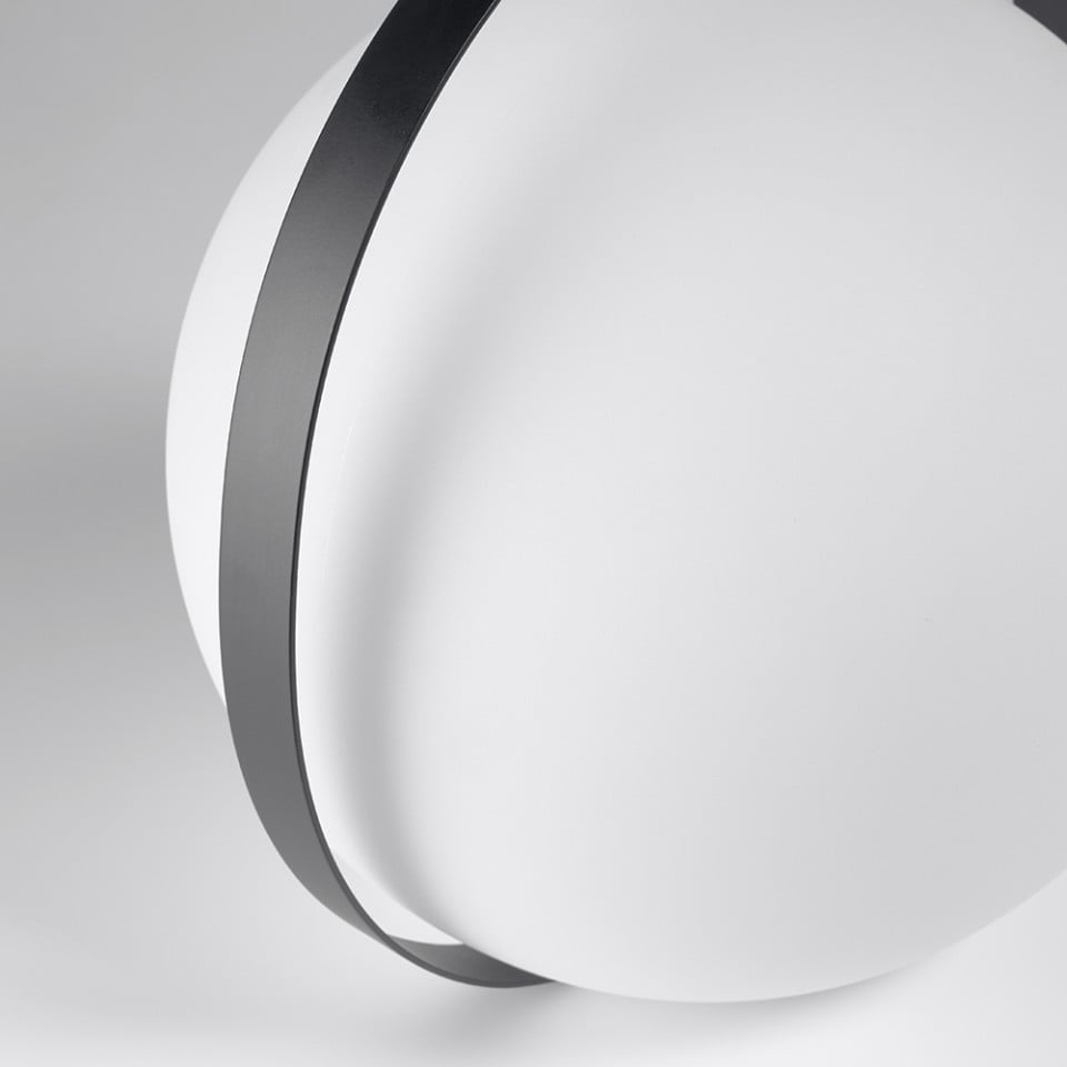 Veioza alba din metal 33 cm Dinesh Kave Home