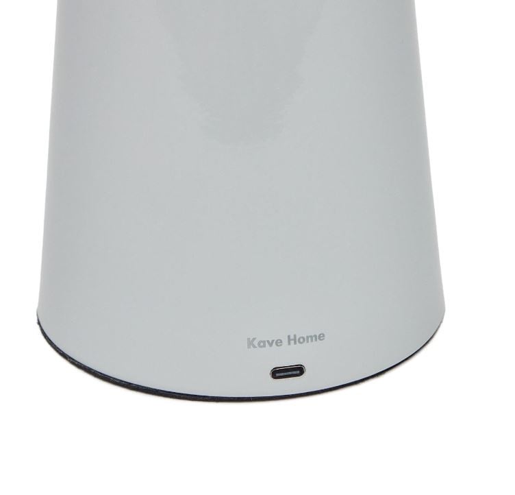 Veioza alba din metal cu USB 40 cm Arenys Kave Home