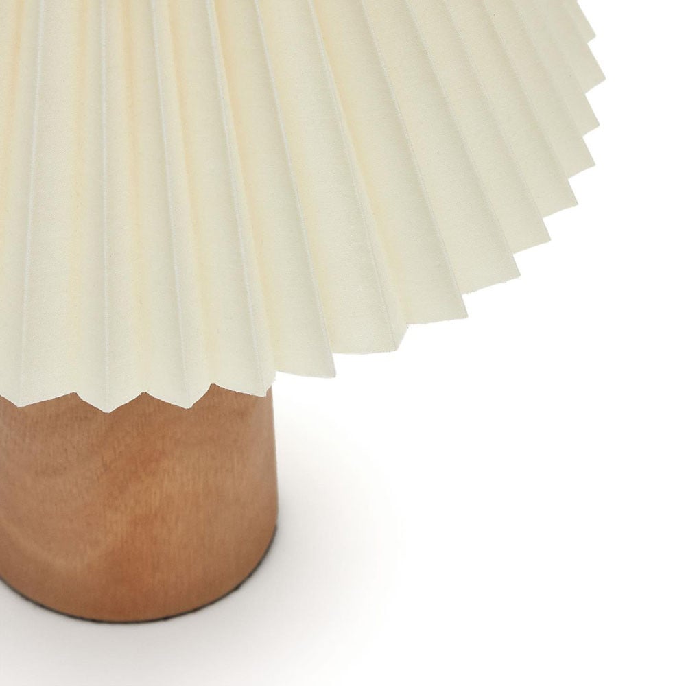 Veioza bej din bumbac 33 cm Benicarlo Kave Home
