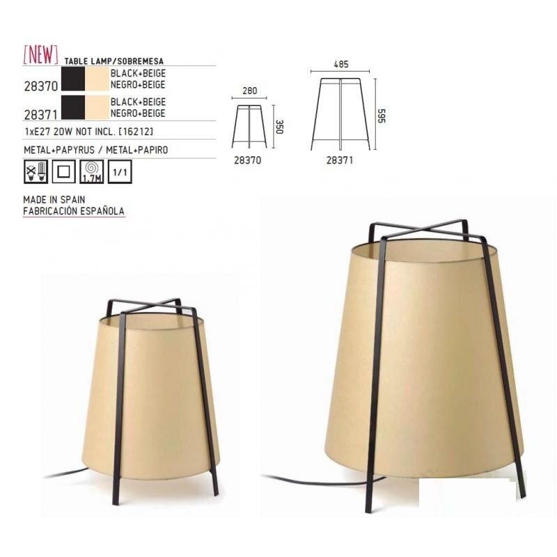 Veioza, lampa de masa H-59,5cm Akane