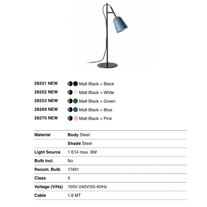Veioza, Lampa de podea design modern Studio negru