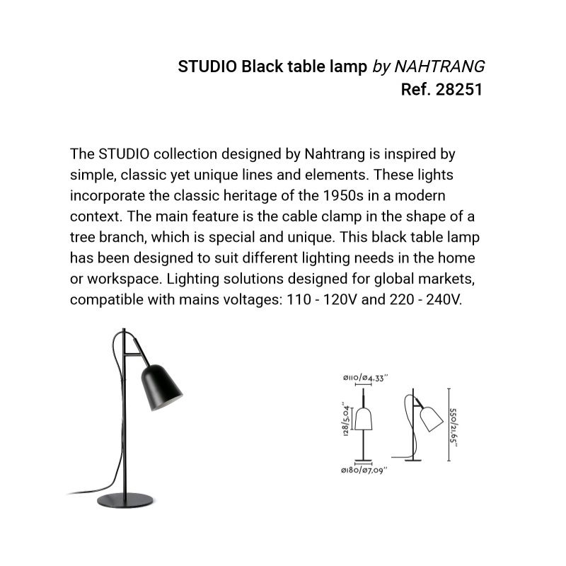 Veioza, Lampa de podea design modern Studio negru